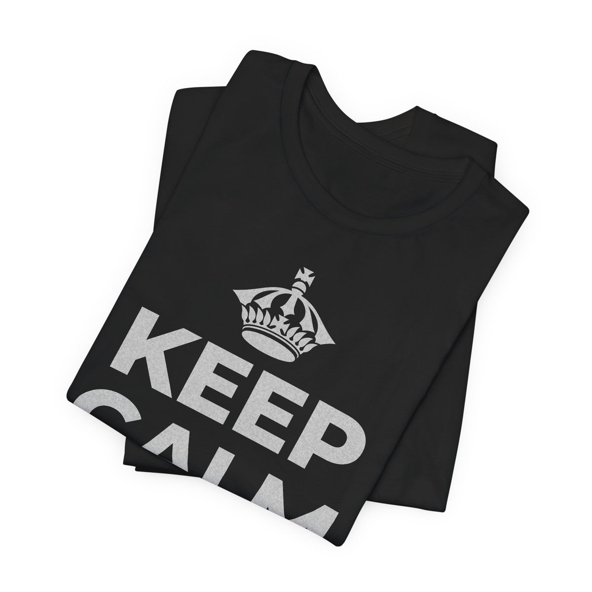 KEEP CALM AND 相信好事正在路上 T-Shirt (White–Asphalt)