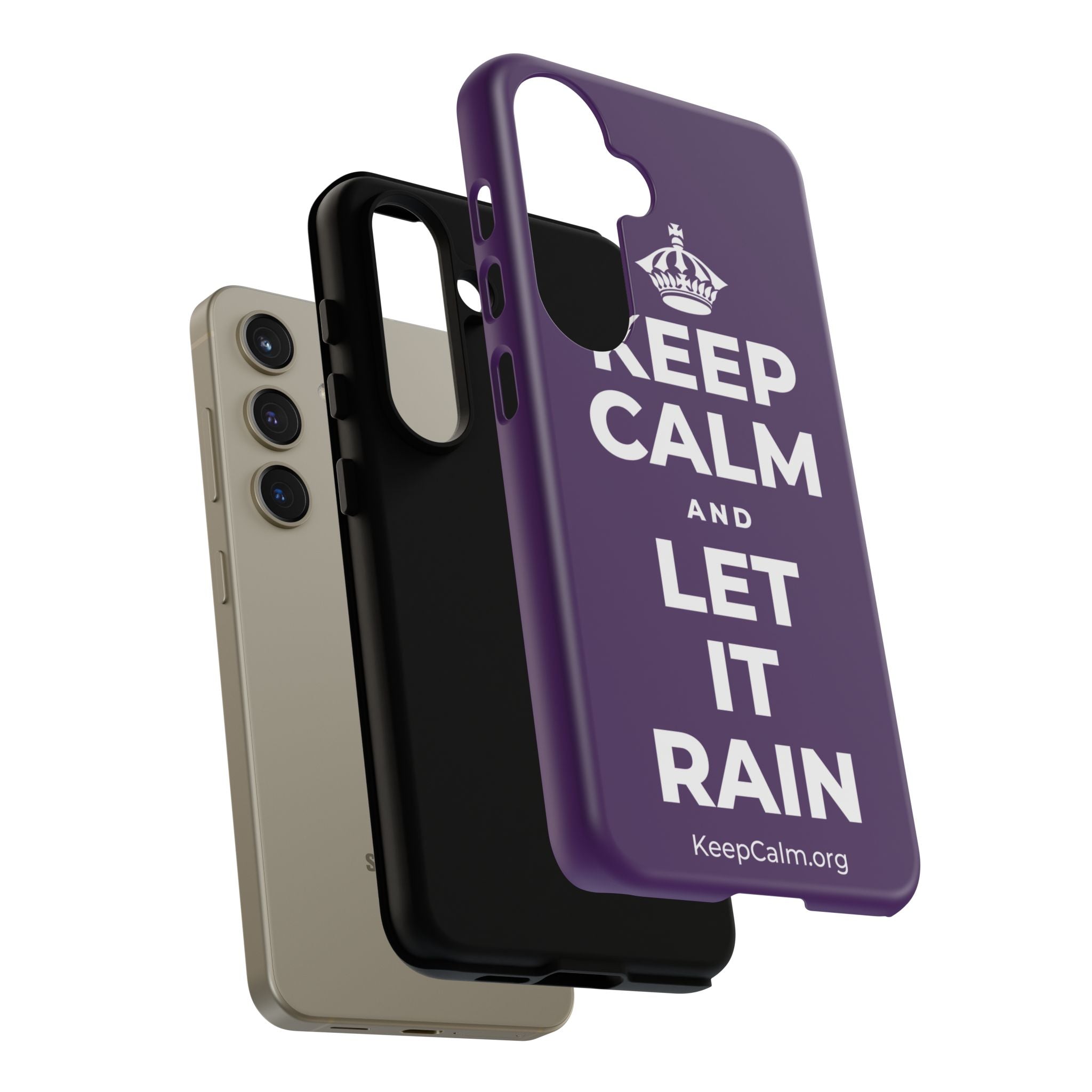 KEEP CALM AND LET IT RAIN Phone Case