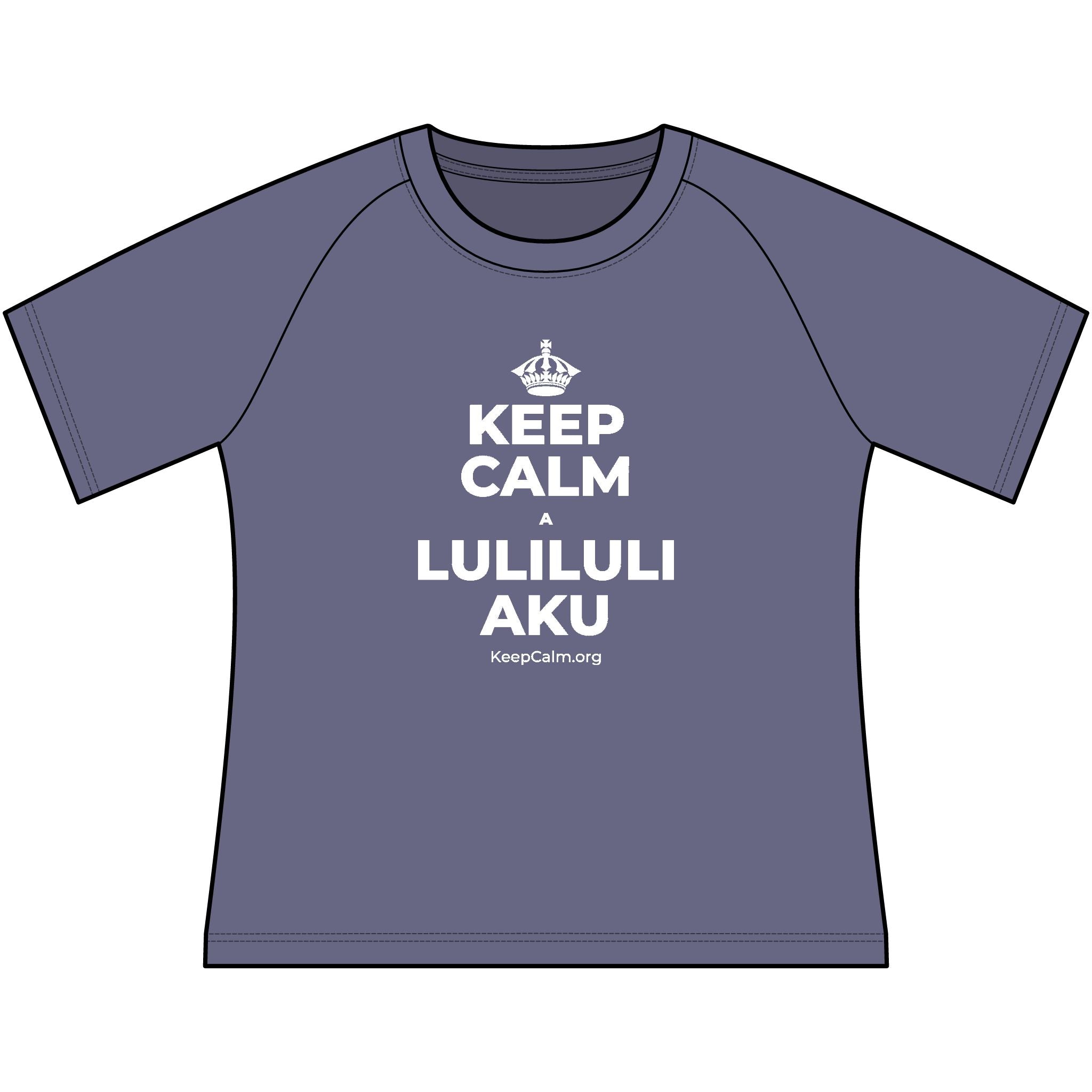 KEEP CALM A LULILULI AKU Women's Raglan Tee