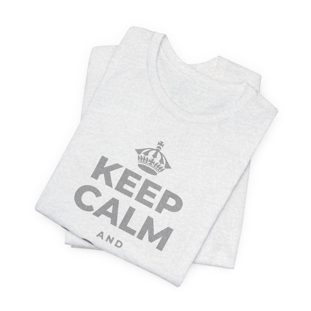 KEEP CALM AND জিনিসগুলো ঝরে যেতে দাও T-Shirt (Soft Cream–Heather Mauve)