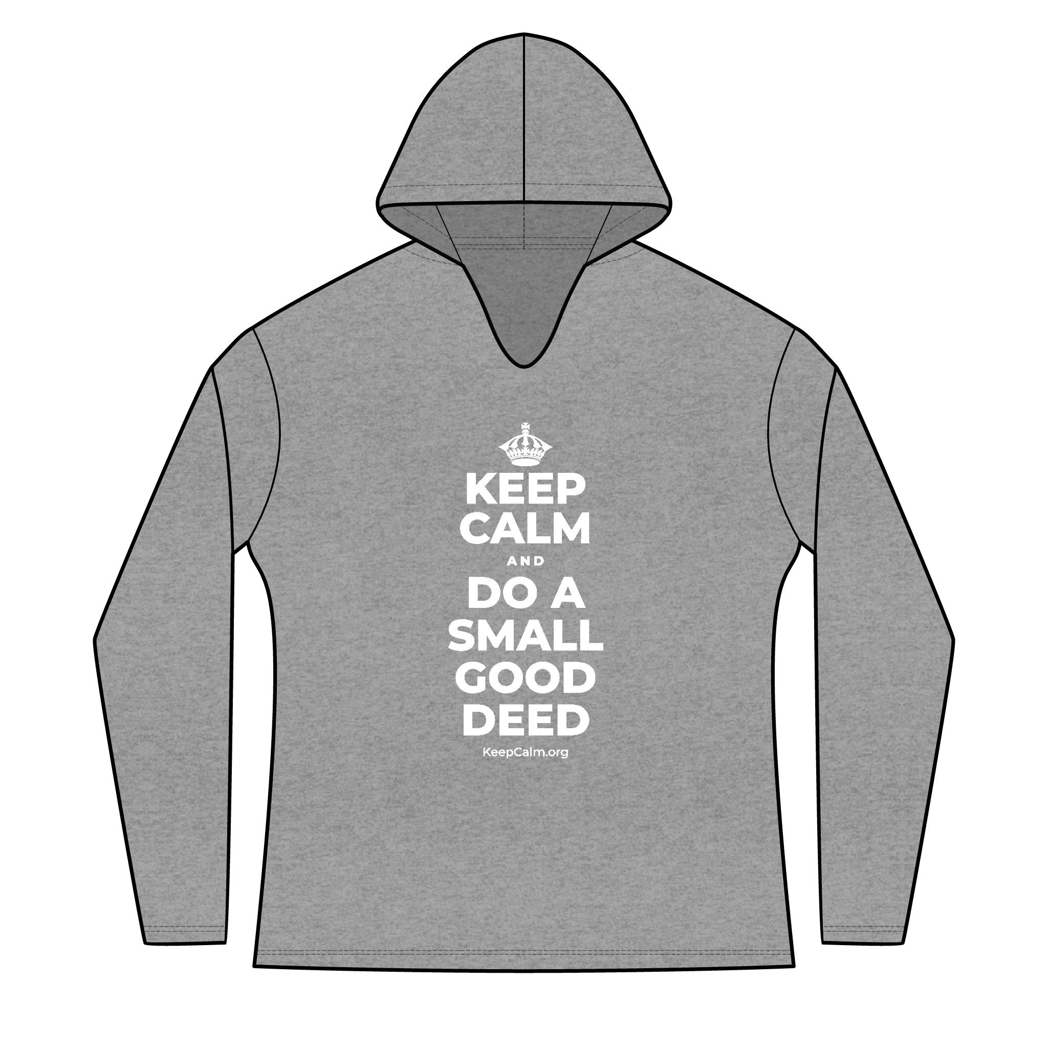 KEEP CALM AND DO A SMALL GOOD DEED Women's Long Sleeve Hoodie