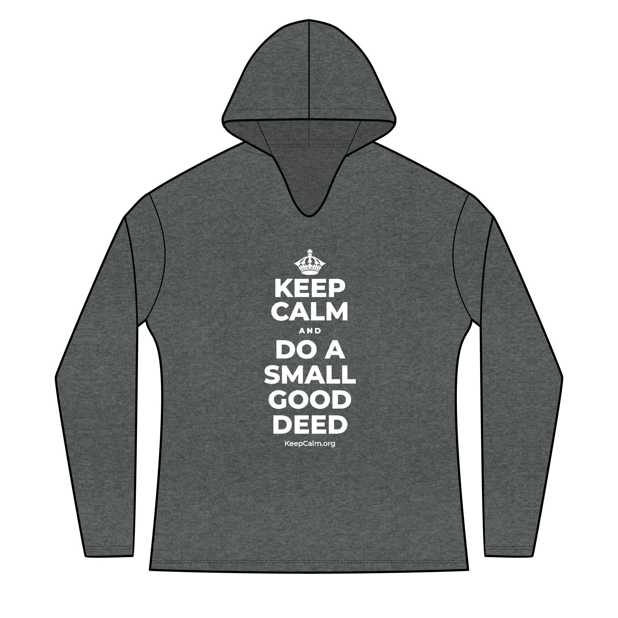 KEEP CALM AND DO A SMALL GOOD DEED Women's Long Sleeve Hoodie