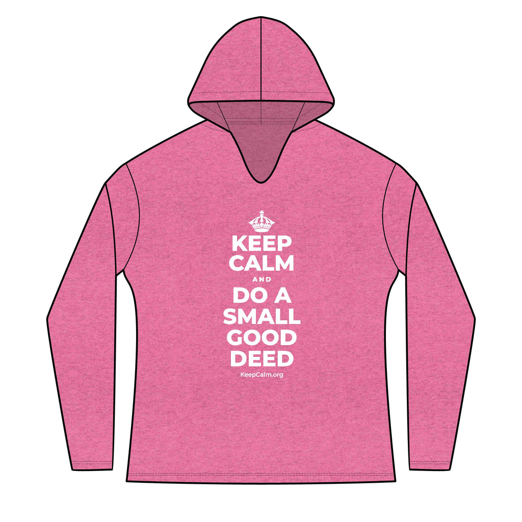 KEEP CALM AND DO A SMALL GOOD DEED Women's Long Sleeve Hoodie