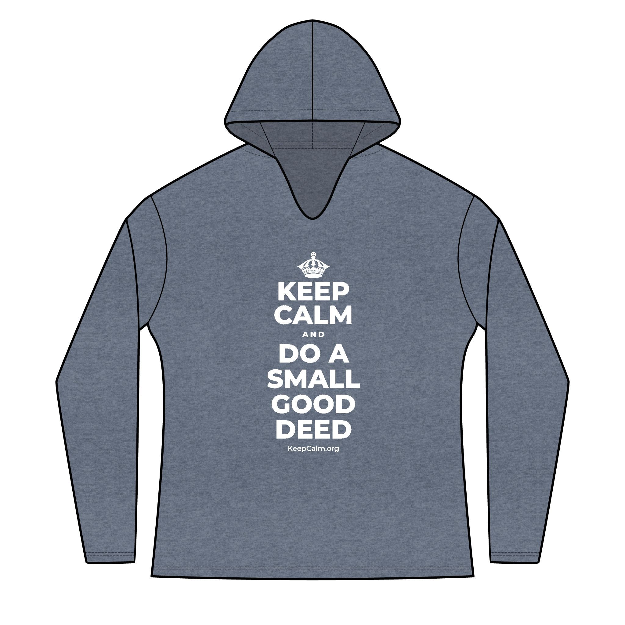 KEEP CALM AND DO A SMALL GOOD DEED Women's Long Sleeve Hoodie