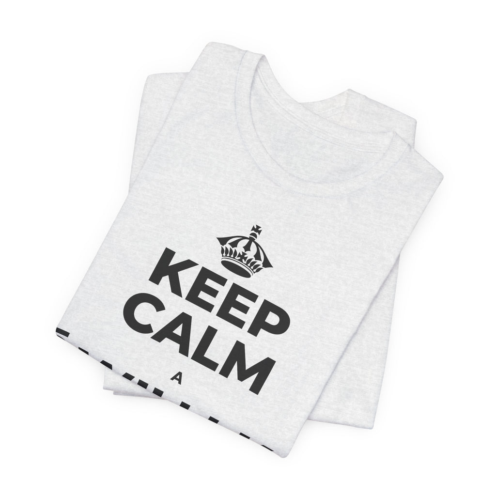 KEEP CALM A ʻŌWILI I KA PUMEHANA T-Shirt (Soft Cream–Heather Mauve)
