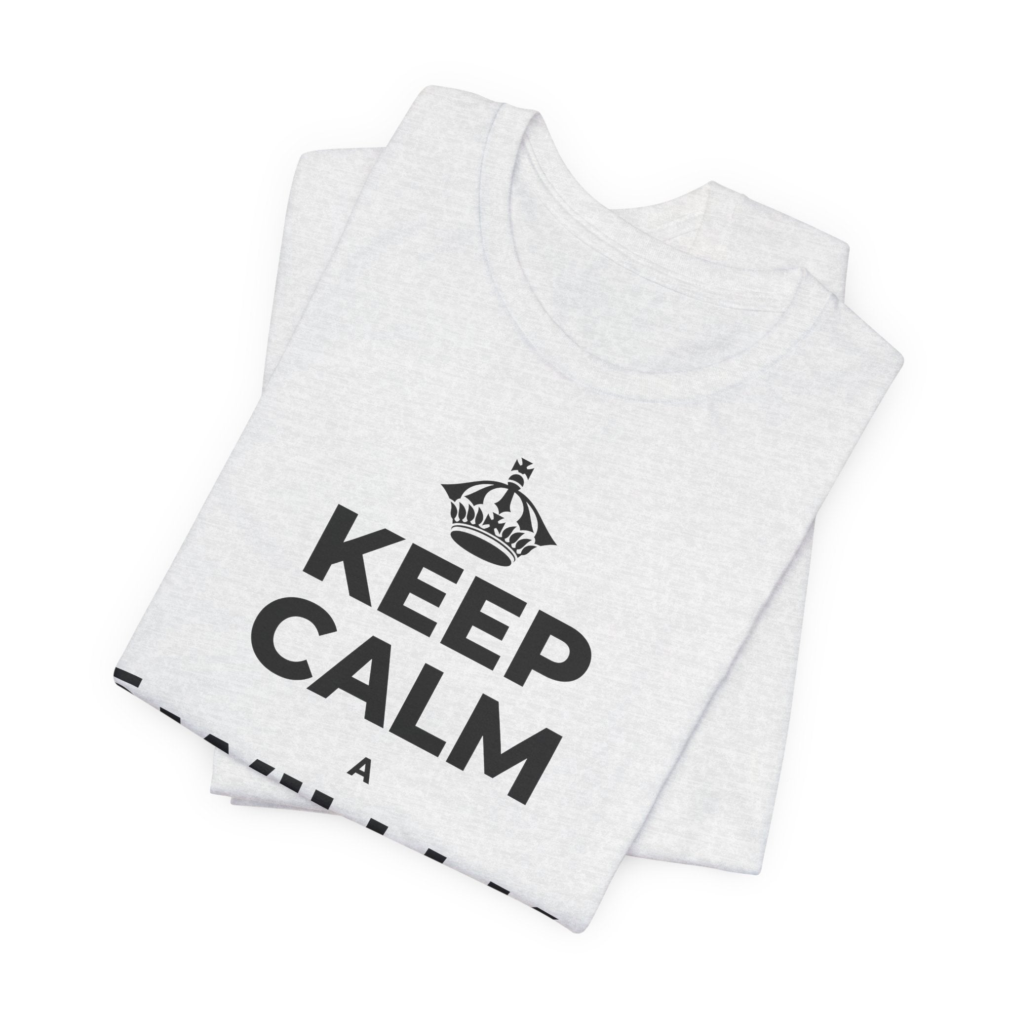 KEEP CALM A ʻŌWILI I KA PUMEHANA T-Shirt (Soft Cream–Heather Mauve)
