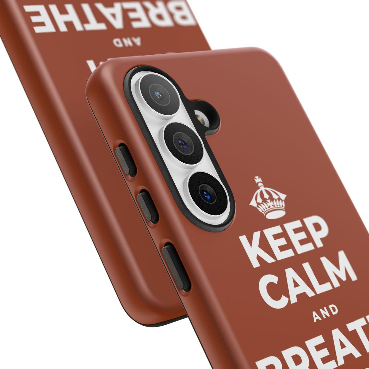 KEEP CALM AND BREATHE BEFORE YOU BEGIN Phone Case