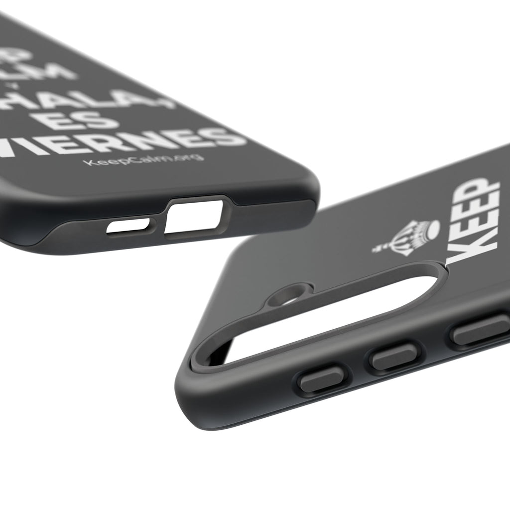 KEEP CALM Y EXHALA, ES VIERNES Phone Case (Dark)