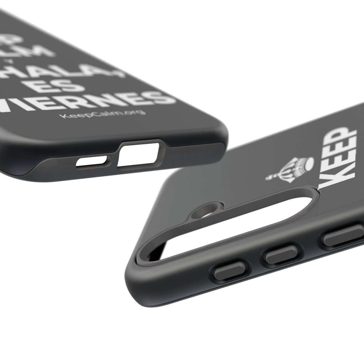 KEEP CALM Y EXHALA, ES VIERNES Phone Case (Dark)