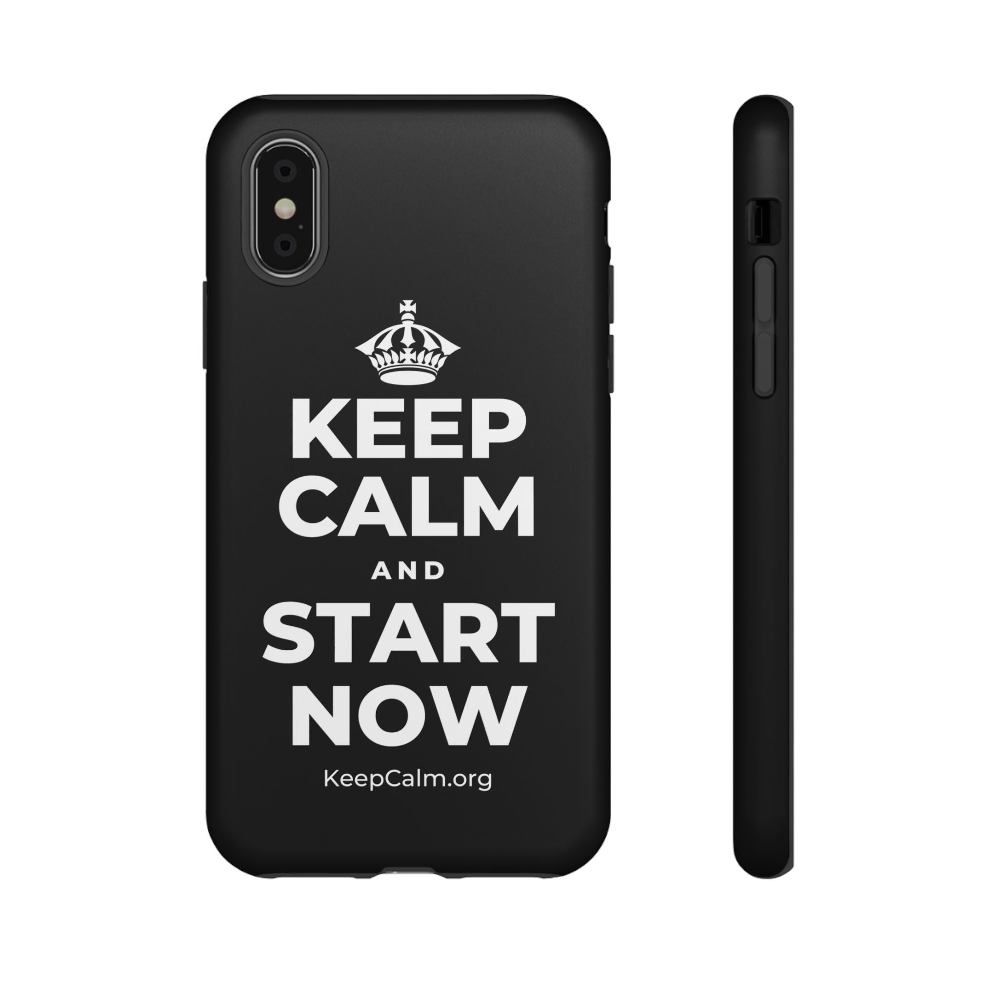 KEEP CALM AND START NOW Phone Case