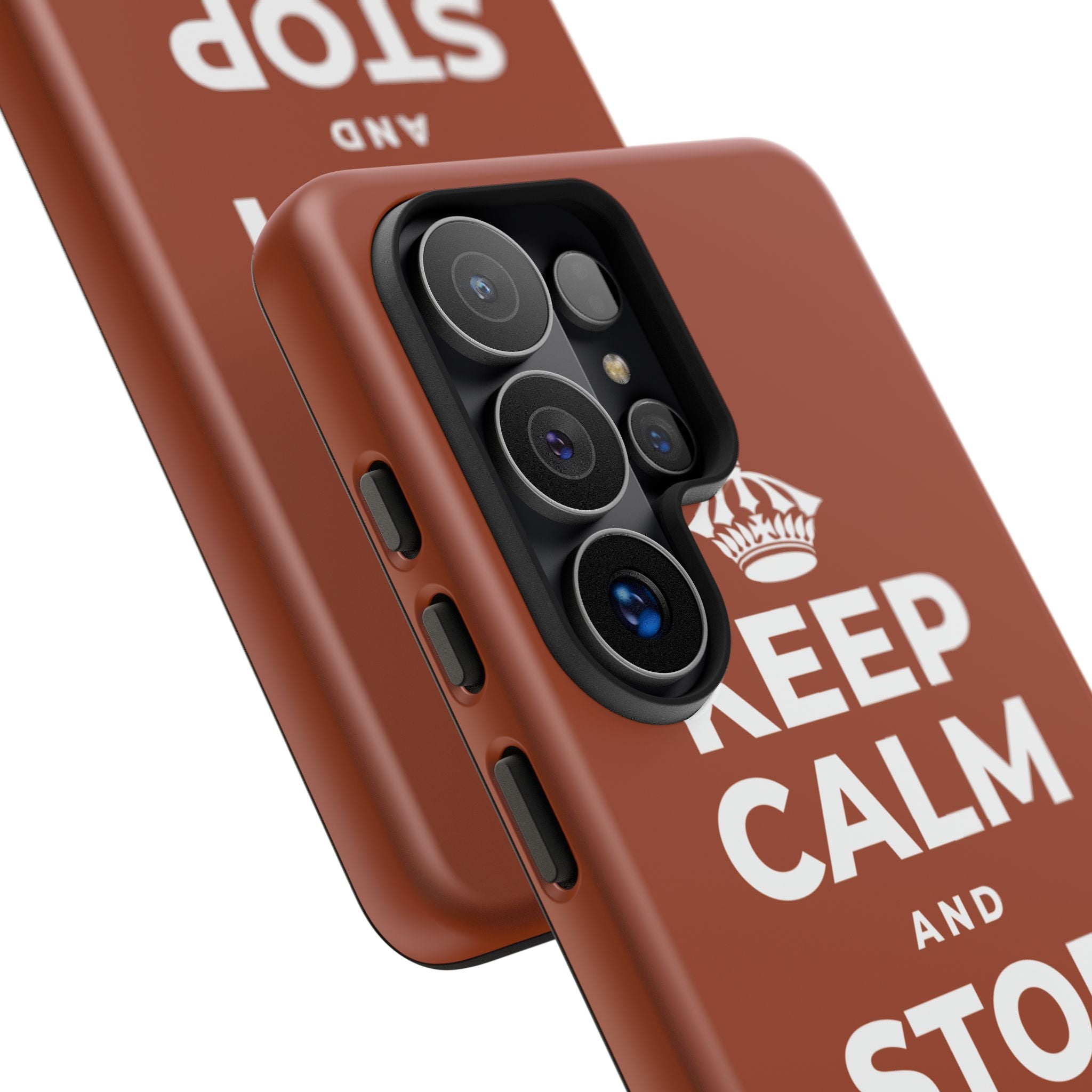 KEEP CALM AND STOP FORCING IT Phone Case