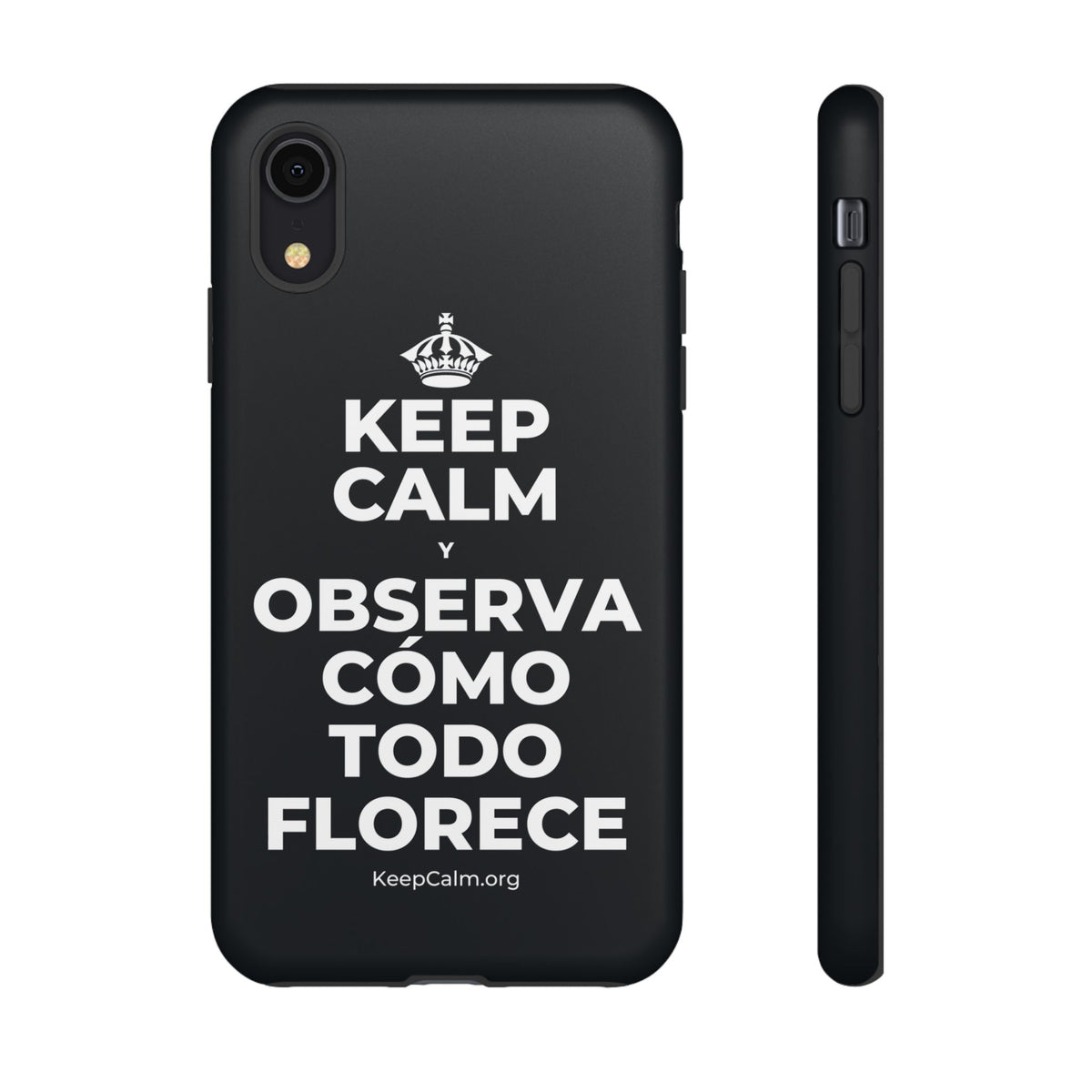 KEEP CALM Y OBSERVA CÓMO TODO FLORECE Phone Case (Dark)