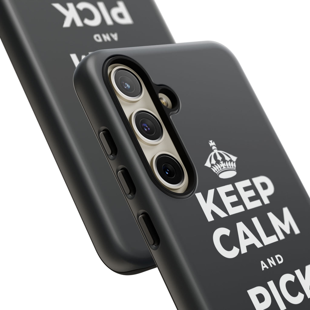 KEEP CALM AND PICK YOUR BATTLE Phone Case (Dark)