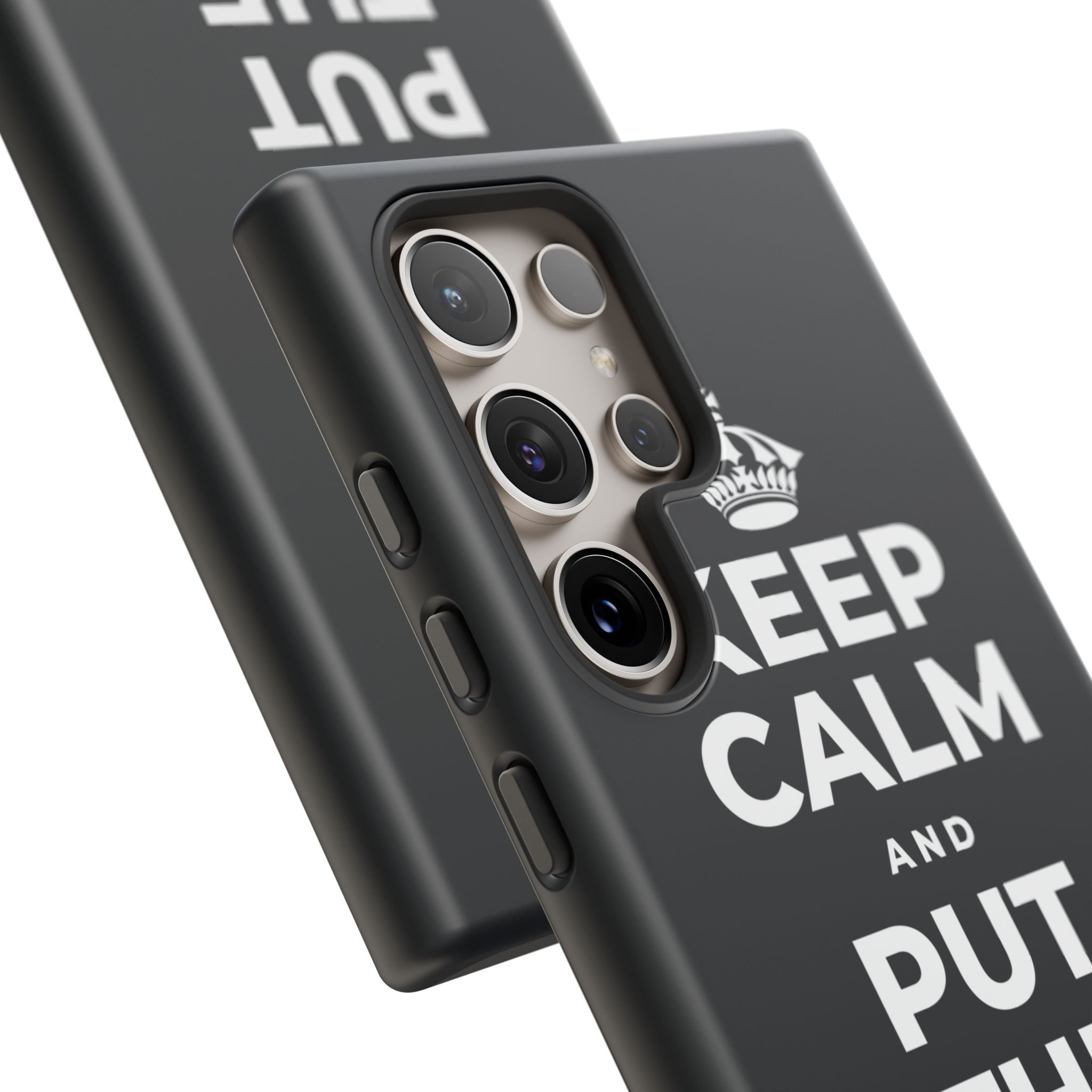 KEEP CALM AND PUT THE PHONE DOWN Phone Case (Dark)