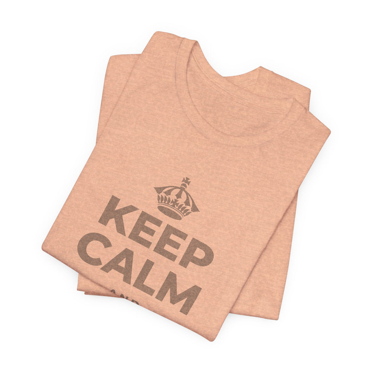 KEEP CALM AND BUILD IT T-Shirt (Soft Cream–Heather Mauve)