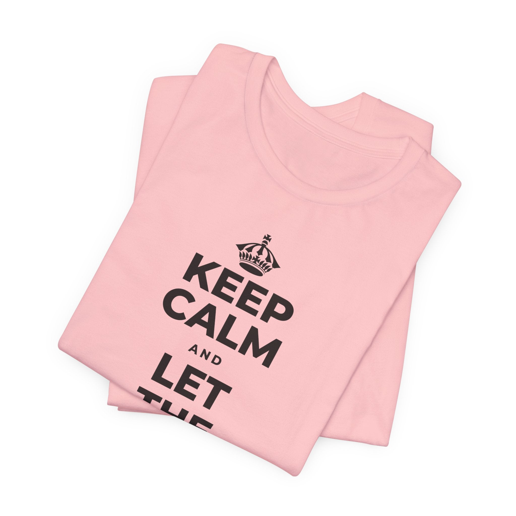 KEEP CALM AND LET THE TO-DO LIST WAIT T-Shirt (White–Asphalt)