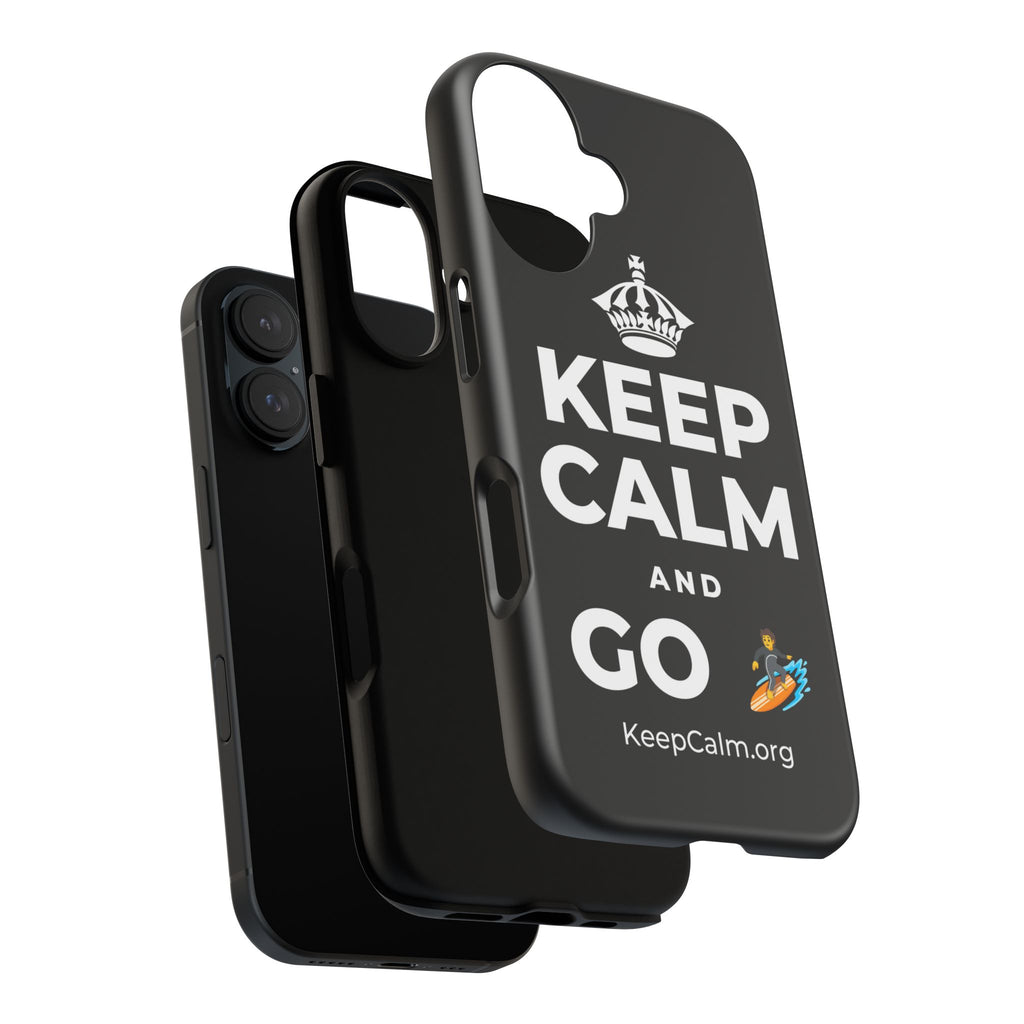 KEEP CALM AND GO 🏄 Phone Case