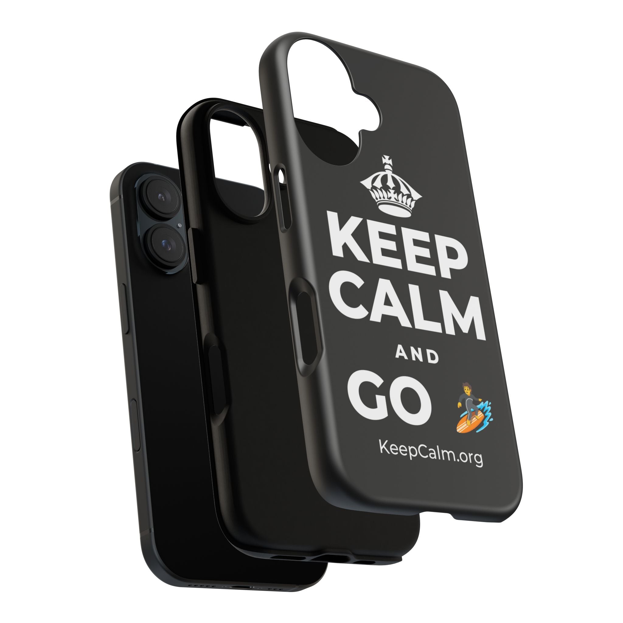 KEEP CALM AND GO 🏄 Phone Case
