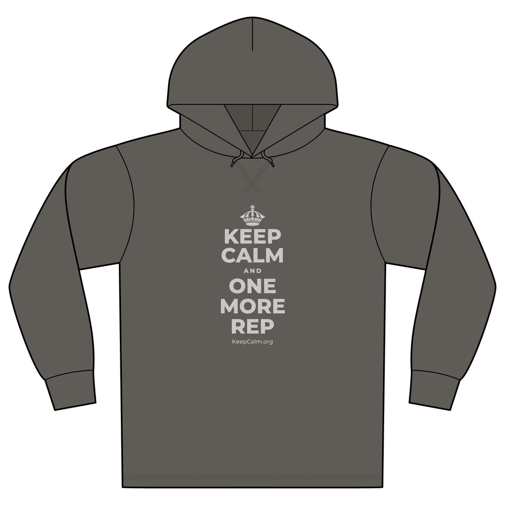 KEEP CALM AND ONE MORE REP Organic Hoodie Tee