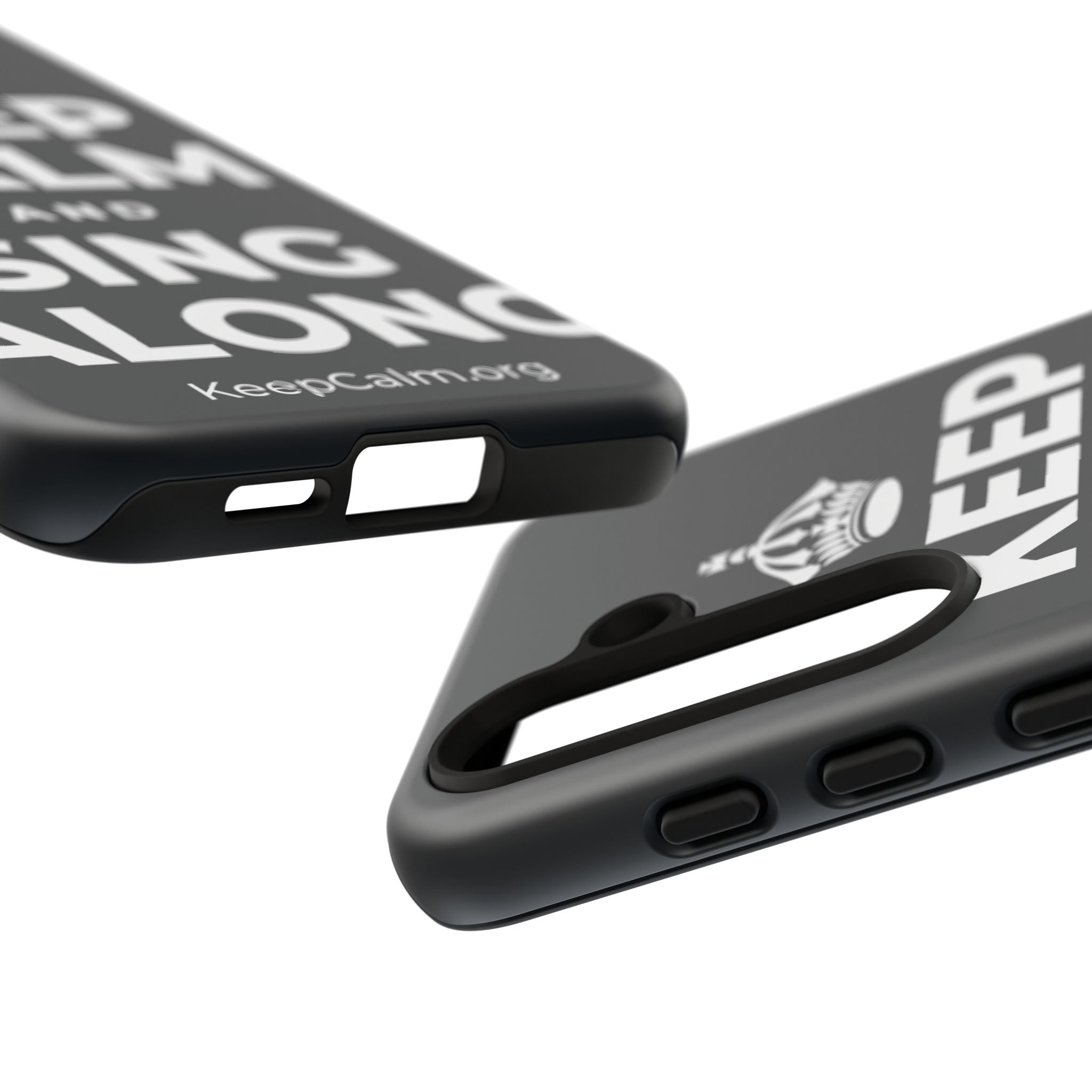 KEEP CALM AND SING ALONG Phone Case (Dark)