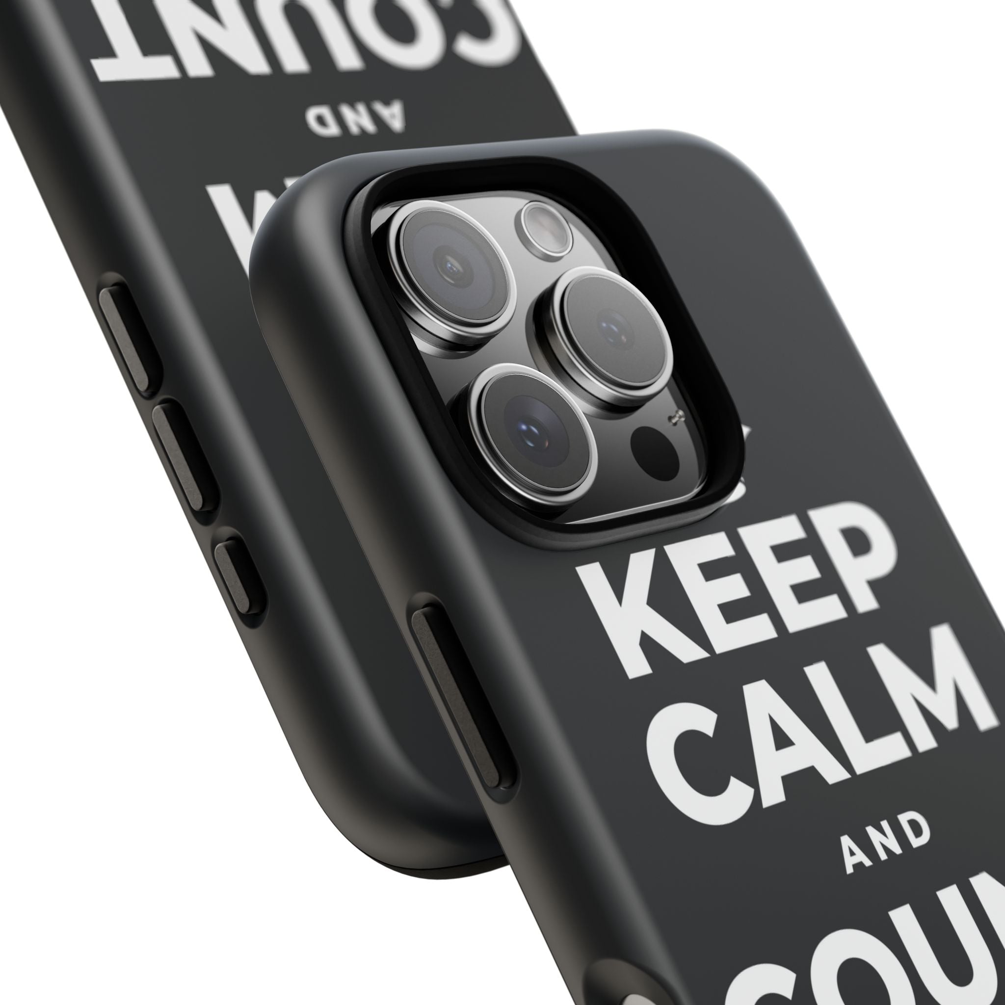 KEEP CALM AND COUNT SMALL WINS Phone Case (Dark)