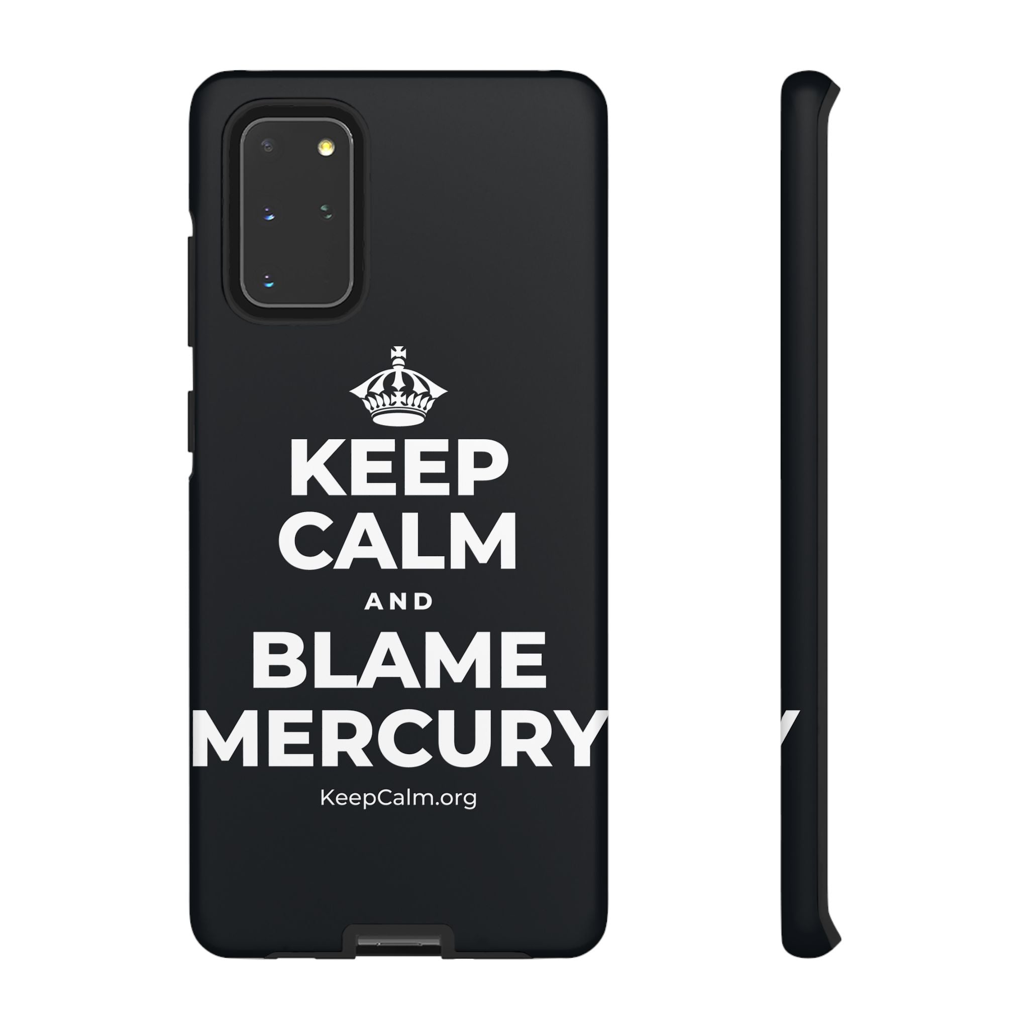 KEEP CALM AND BLAME MERCURY Phone Case (Dark)