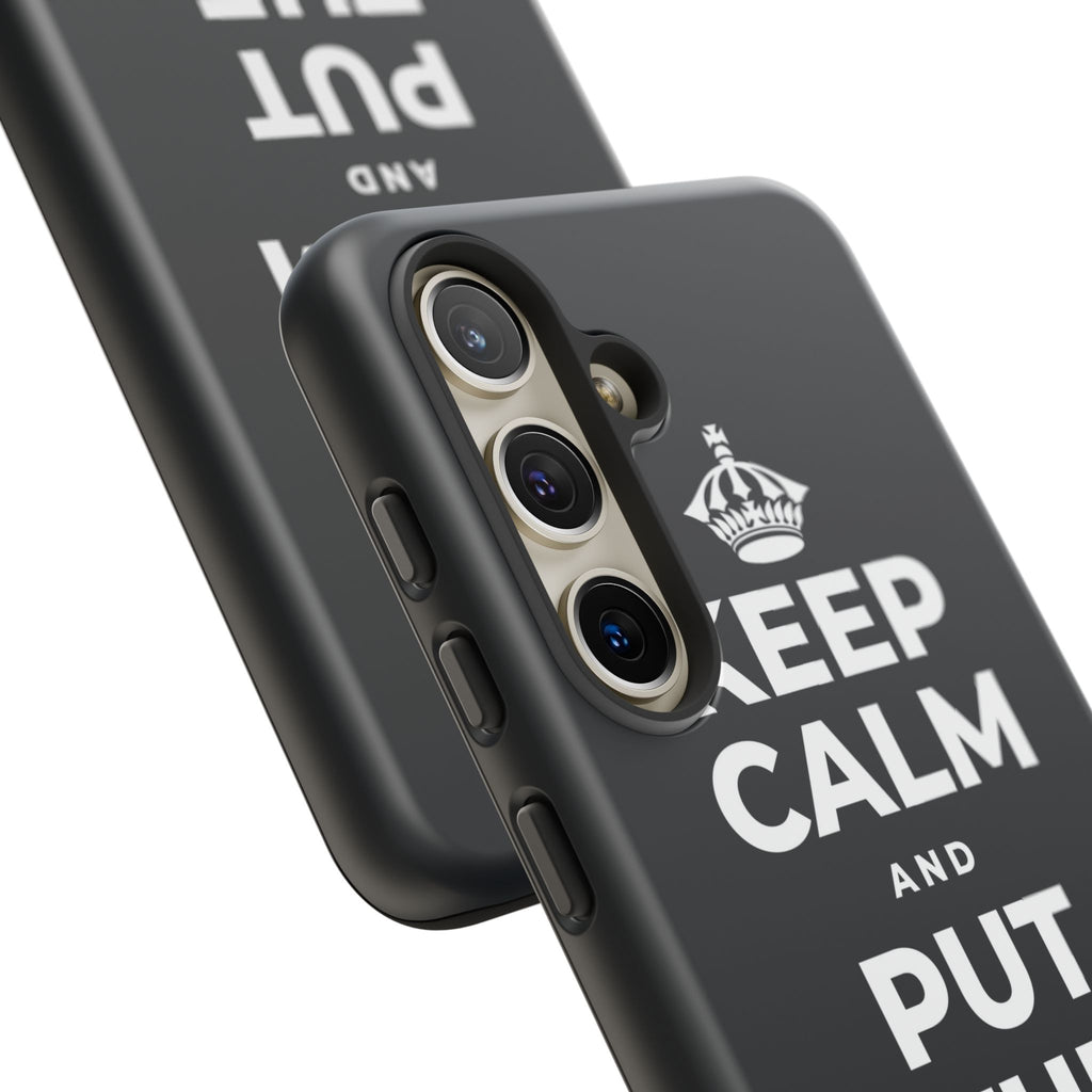 KEEP CALM AND PUT THE PHONE DOWN Phone Case (Dark)