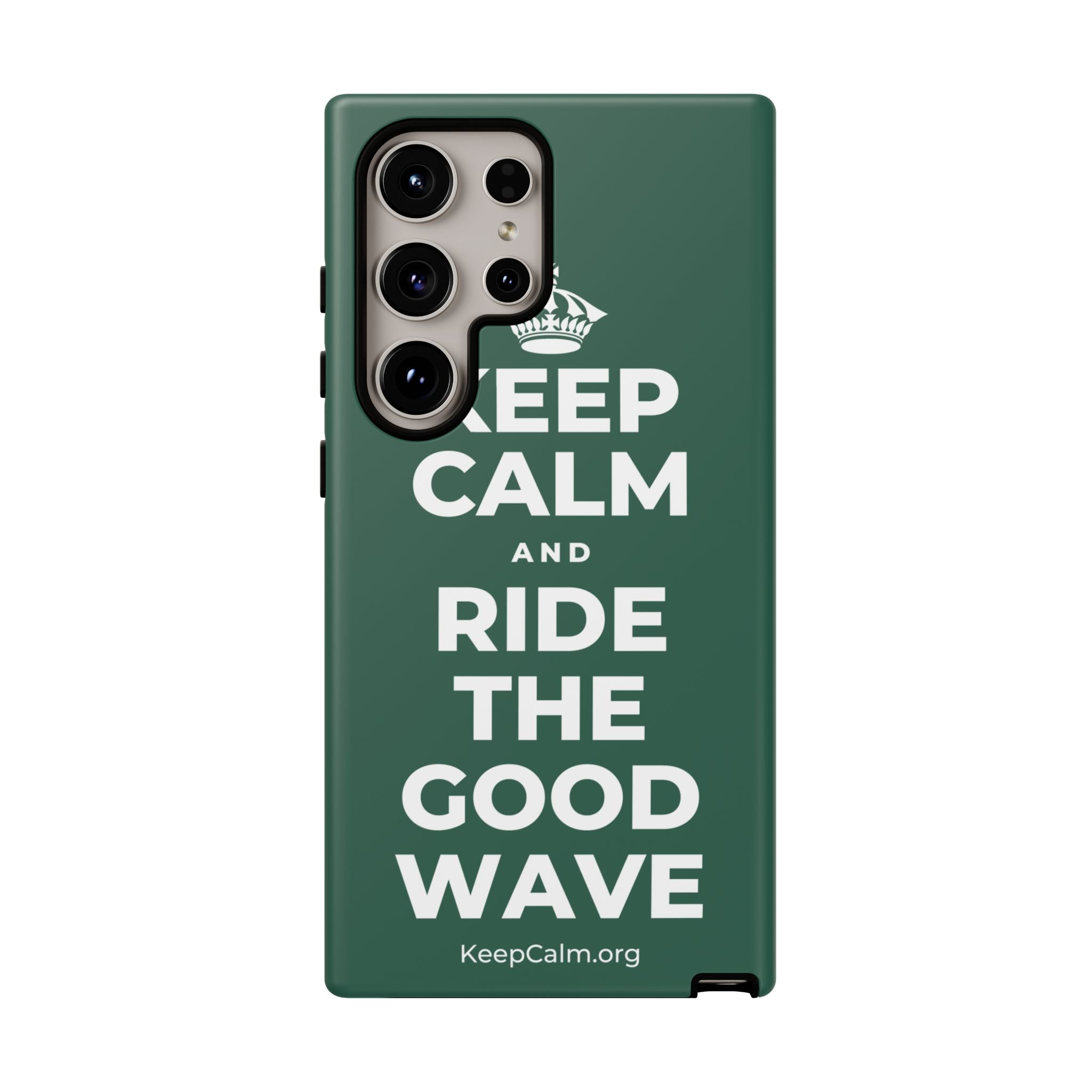 KEEP CALM AND RIDE THE GOOD WAVE Phone Case