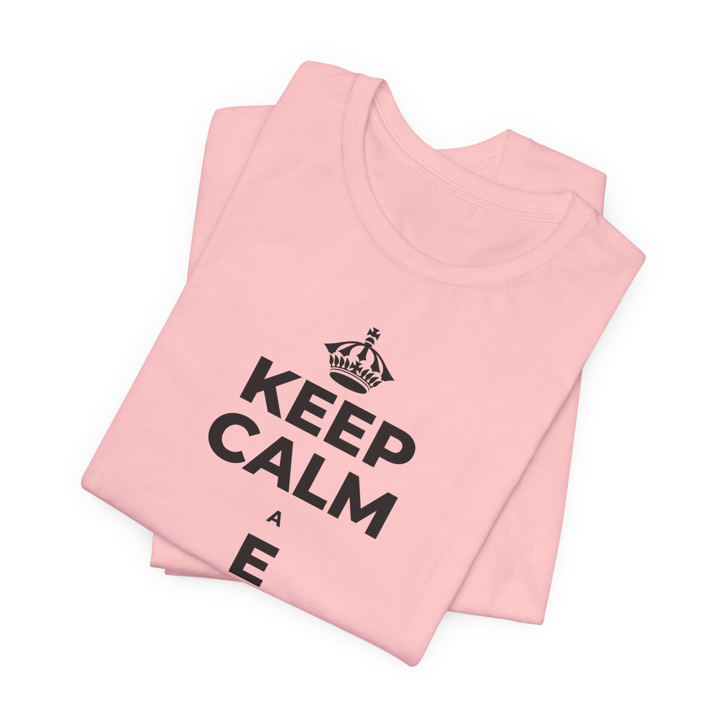 KEEP CALM A E HAʻAHEO IĀ ʻOE IHO T-Shirt (White–Asphalt)