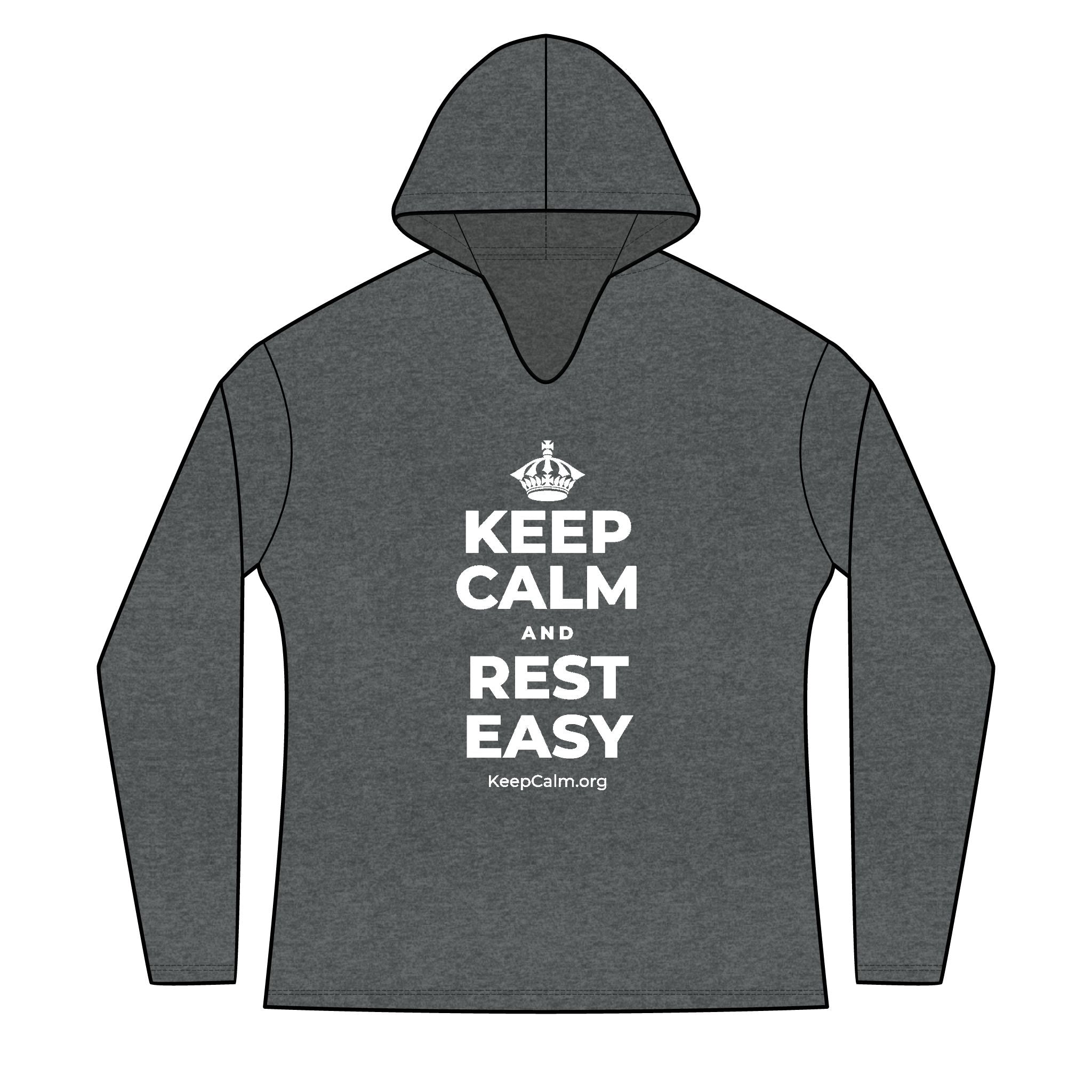 KEEP CALM AND REST EASY Women's Long Sleeve Hoodie