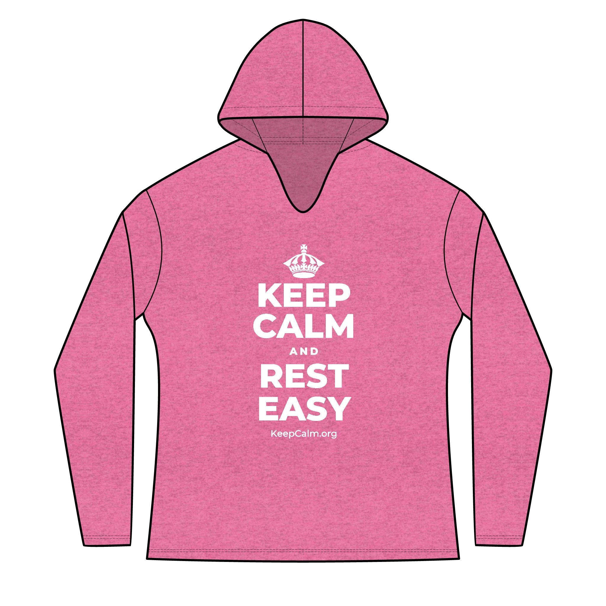 KEEP CALM AND REST EASY Women's Long Sleeve Hoodie
