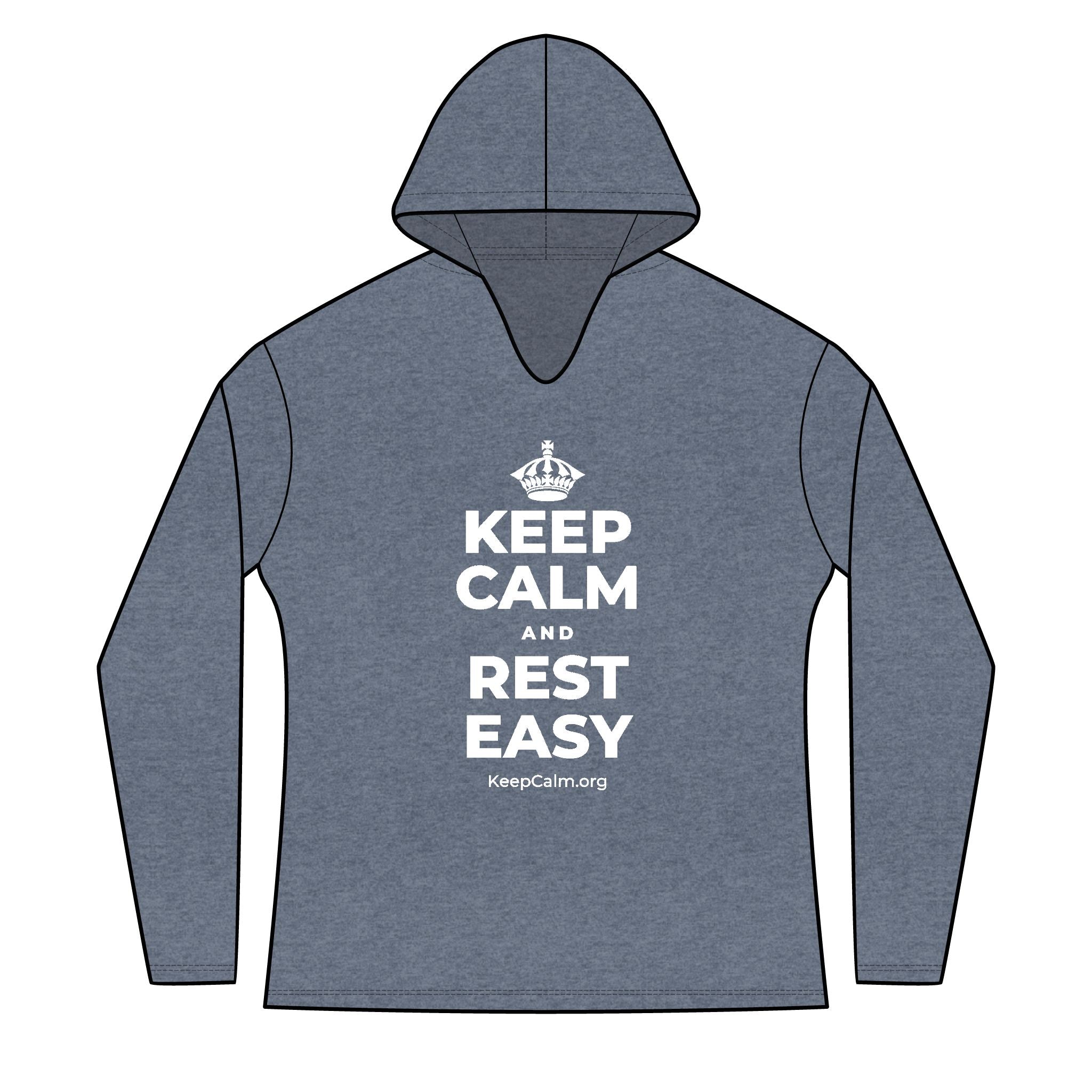 KEEP CALM AND REST EASY Women's Long Sleeve Hoodie