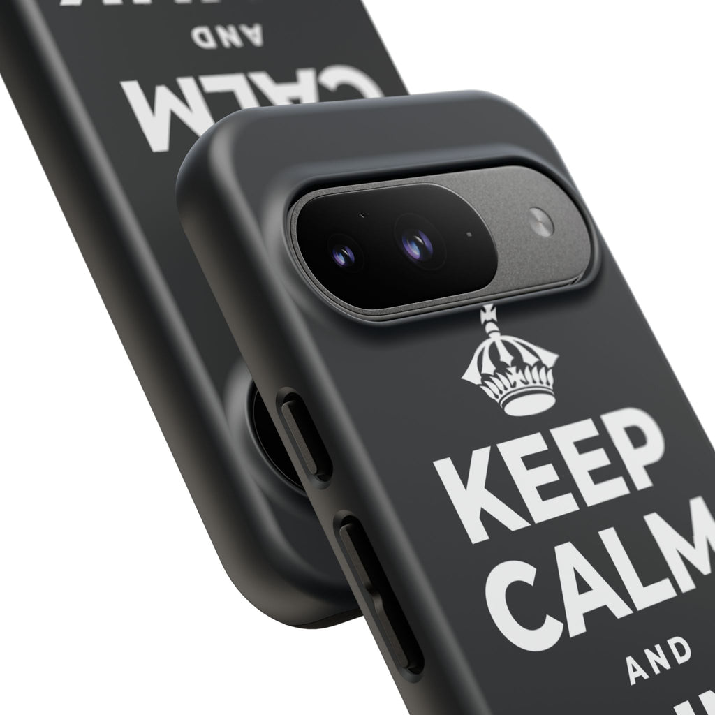 KEEP CALM AND DRINK WATER Phone Case (Dark)