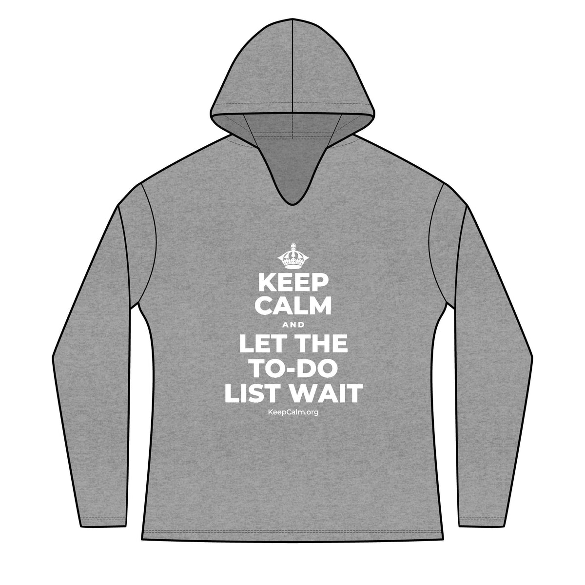 KEEP CALM AND LET THE TO-DO LIST WAIT Women's Long Sleeve Hoodie