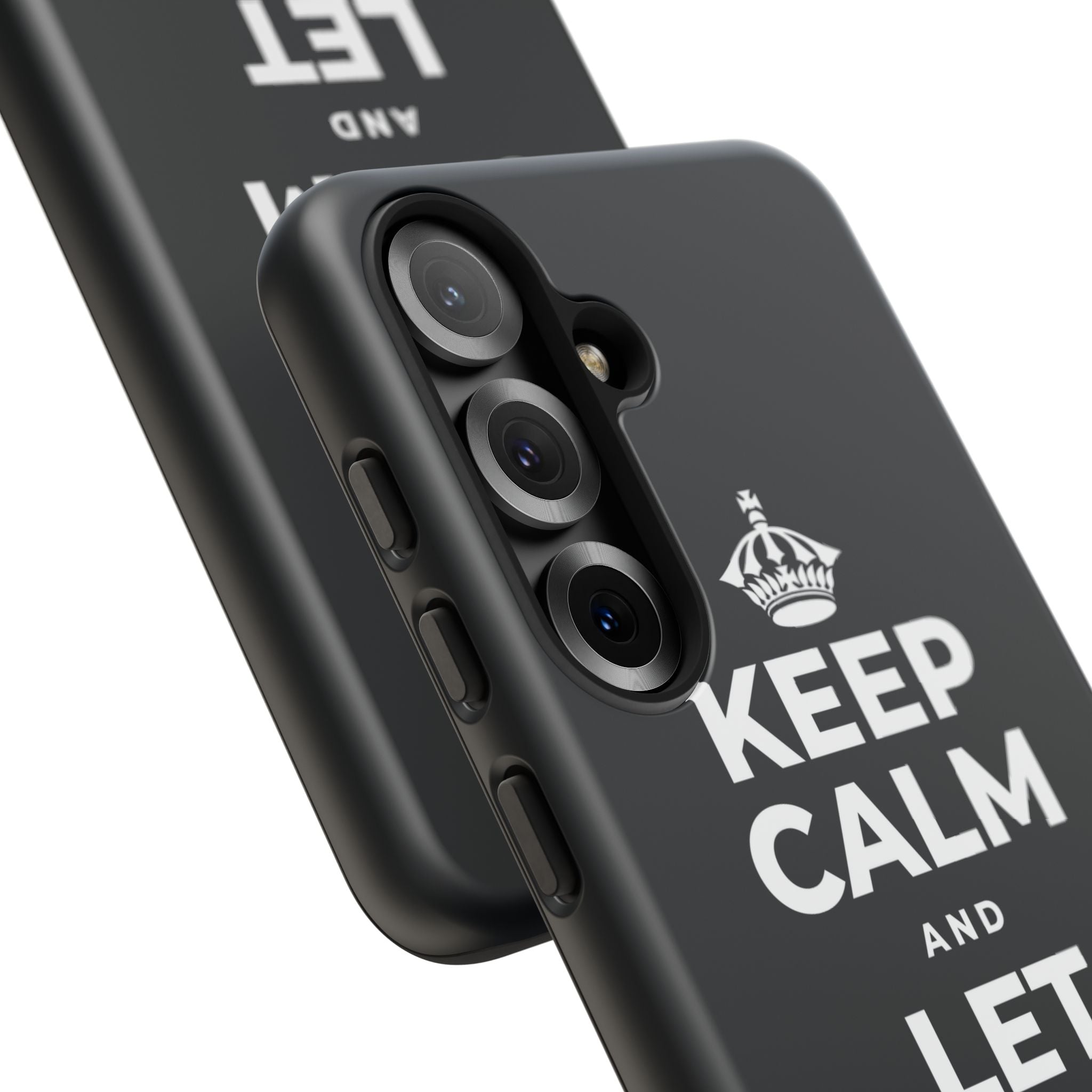 KEEP CALM AND LET YOURSELF ENJOY IT Phone Case (Dark)