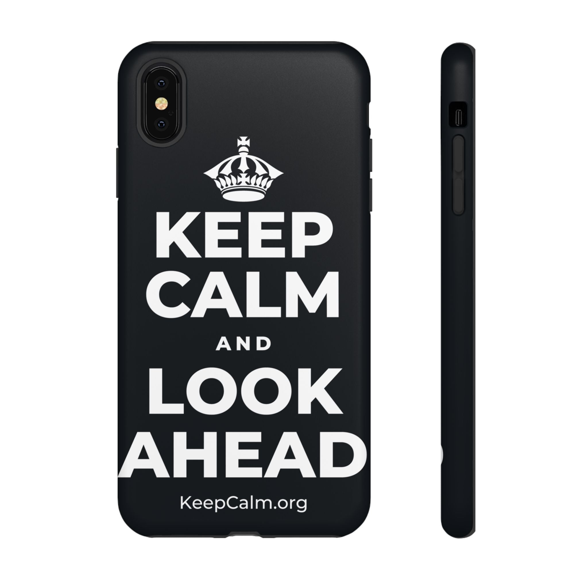KEEP CALM AND LOOK AHEAD Phone Case (Dark)