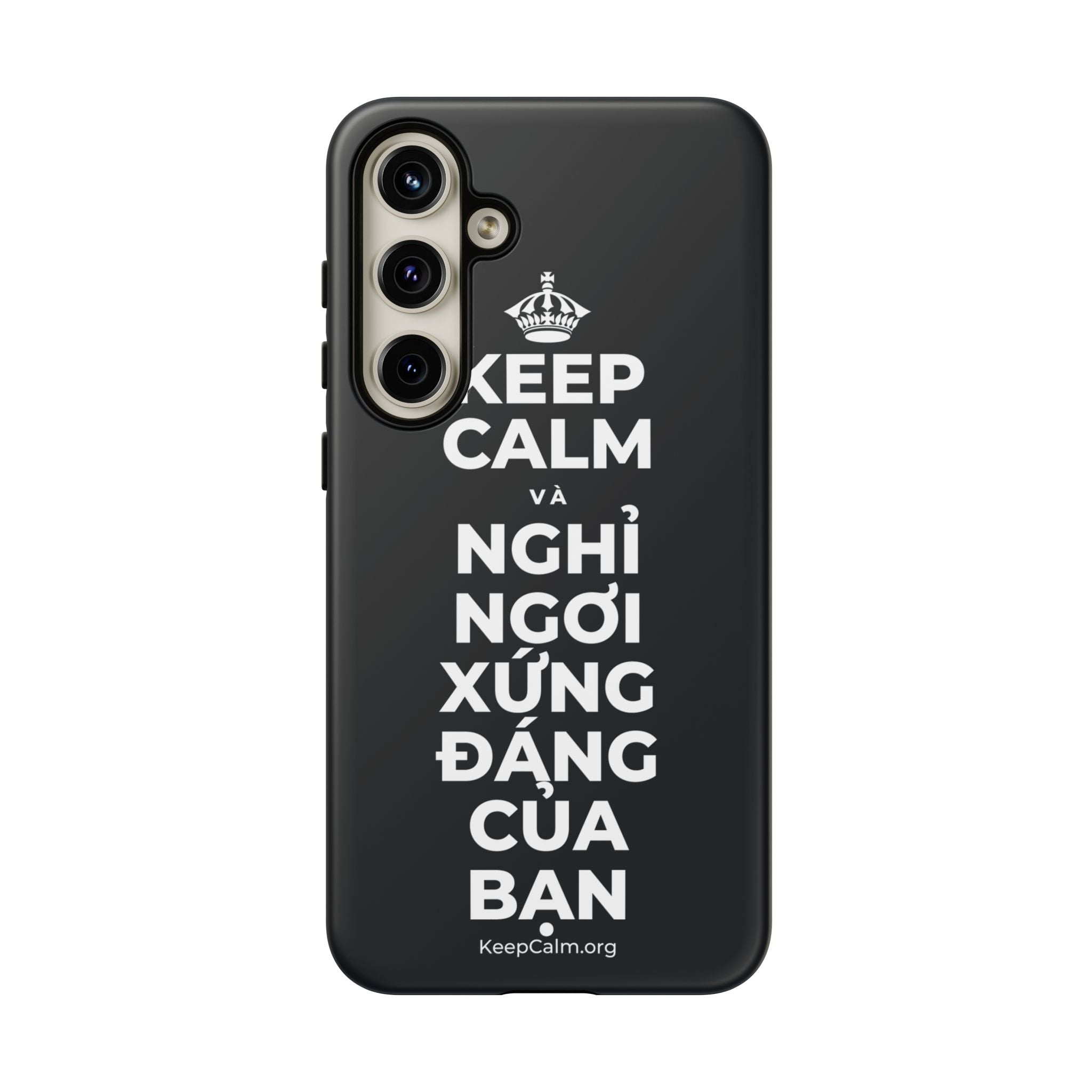 KEEP CALM VÀ NGHỈ NGƠI XỨNG ĐÁNG CỦA BẠN Phone Case (Dark)
