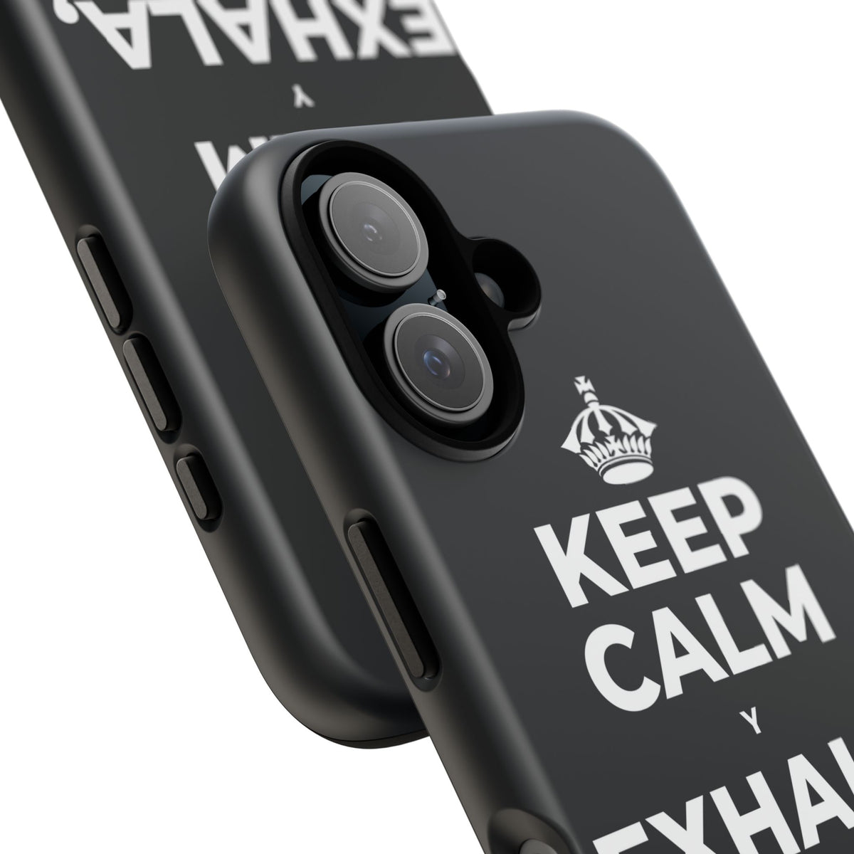 KEEP CALM Y EXHALA, ES VIERNES Phone Case (Dark)