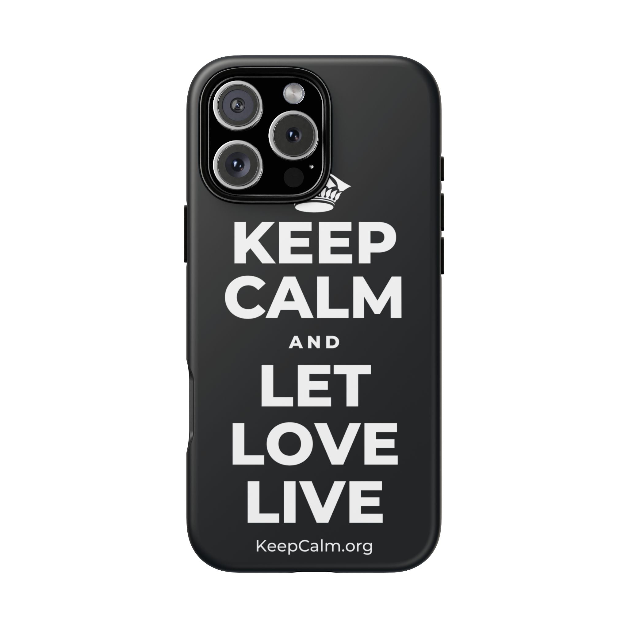 KEEP CALM AND LET LOVE LIVE Phone Case (Dark)