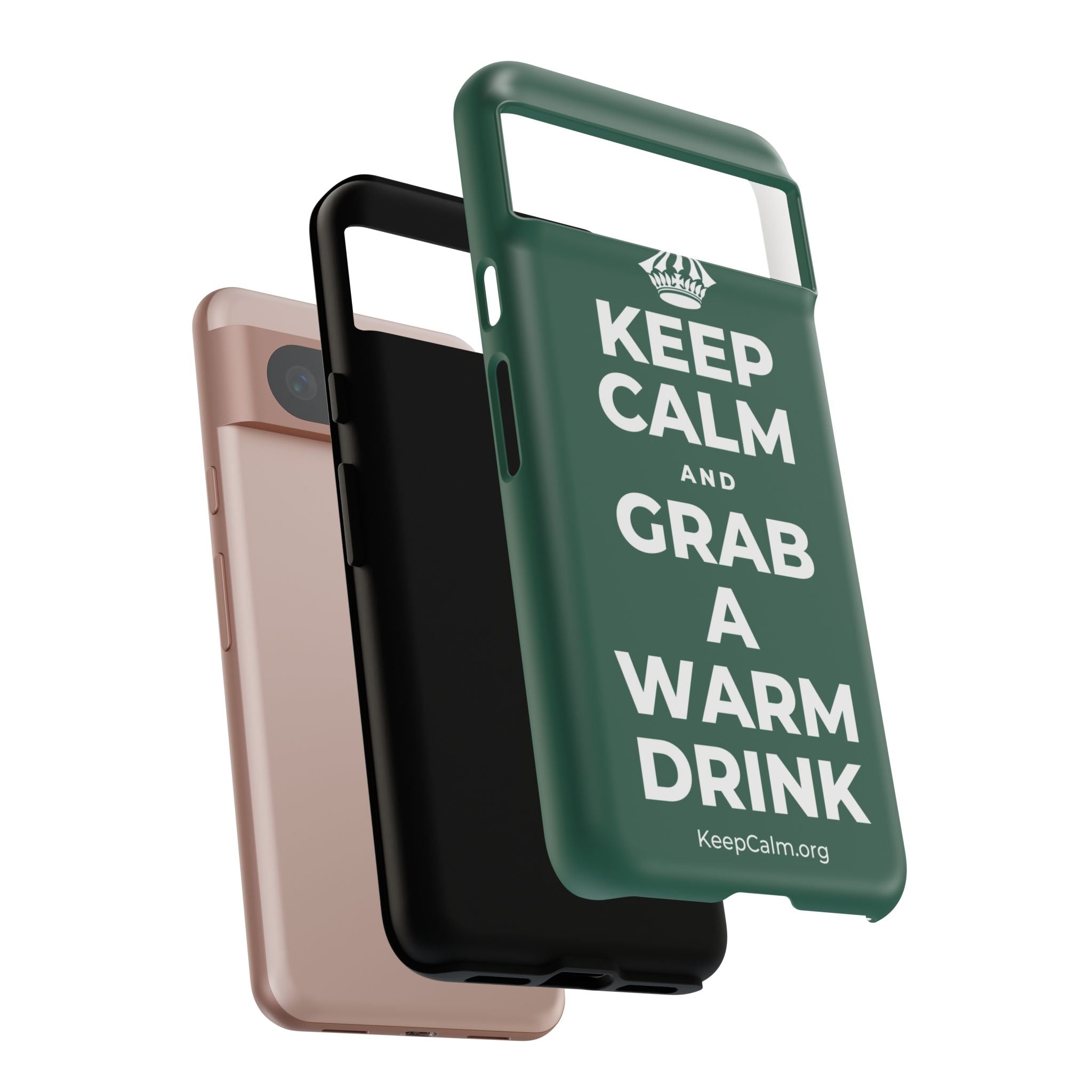 KEEP CALM AND GRAB A WARM DRINK Phone Case