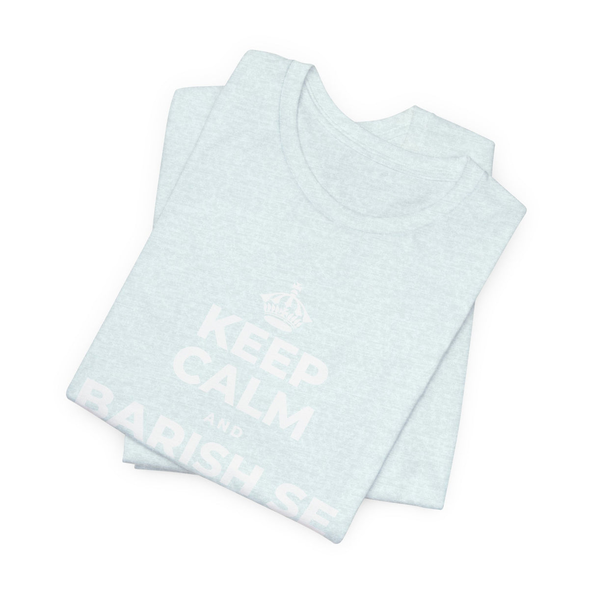 KEEP CALM AND BARISH SE CHEEZEIN BADHTI HAIN T-Shirt (Soft Cream–Heather Mauve)