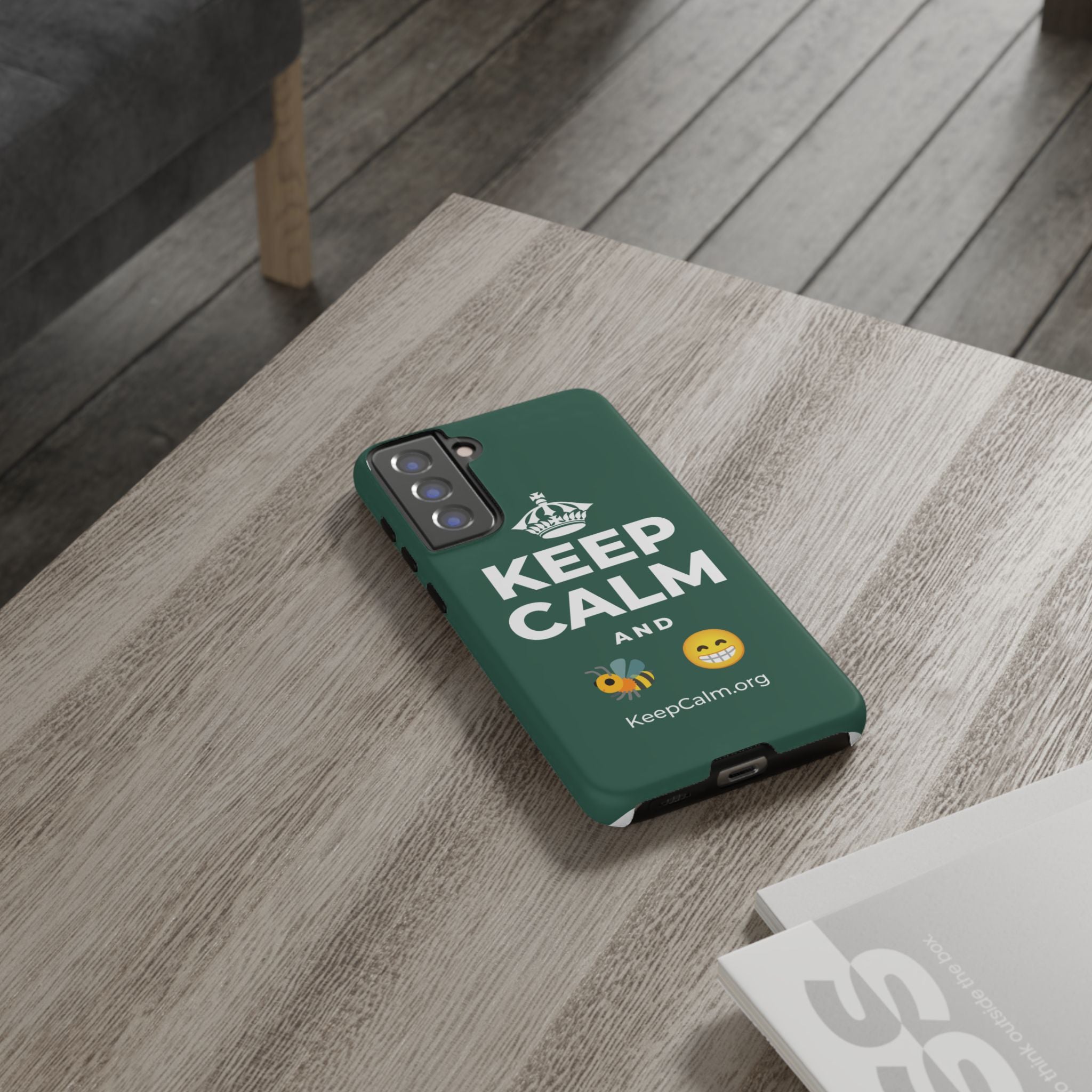 KEEP CALM AND BEE HAPPY Phone Case