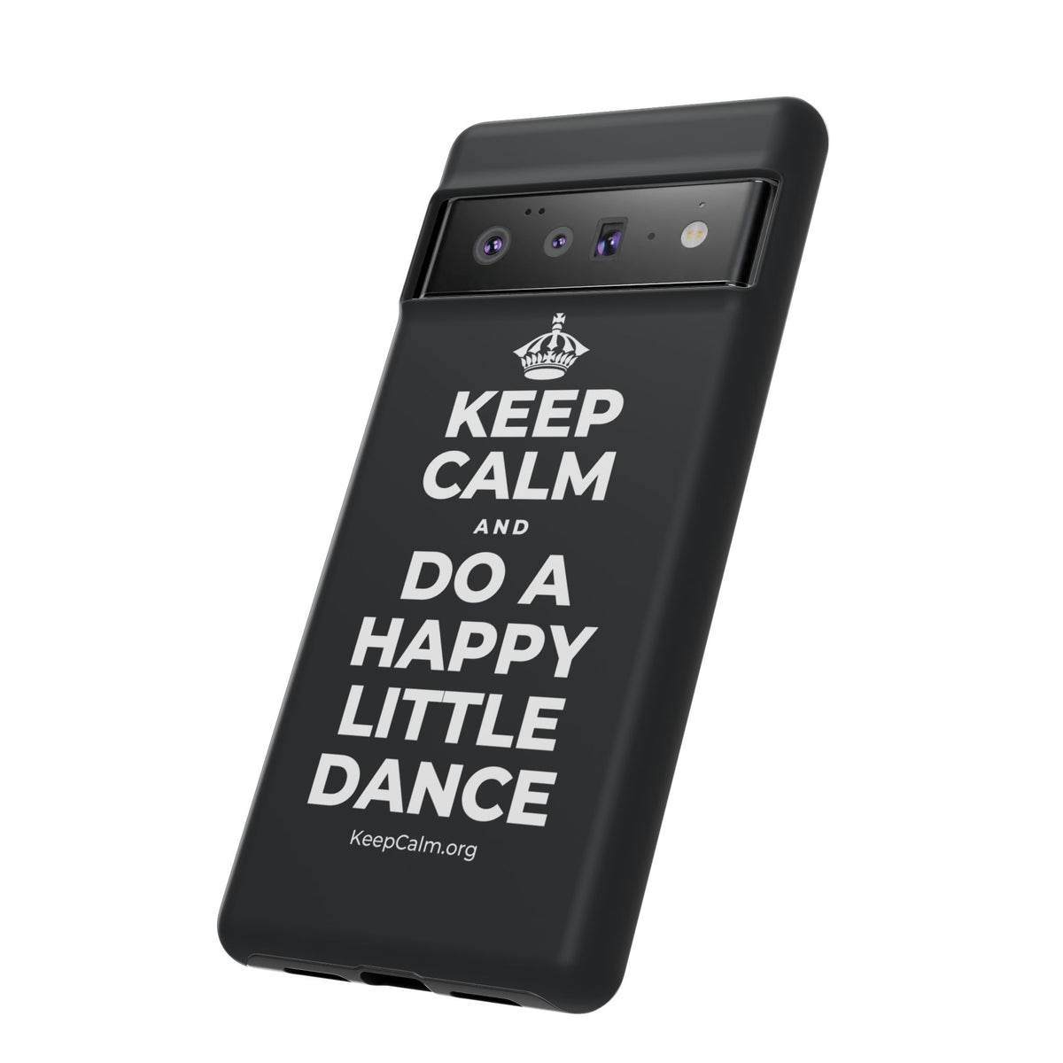 KEEP CALM AND DO A HAPPY LITTLE DANCE Phone Case (Dark)