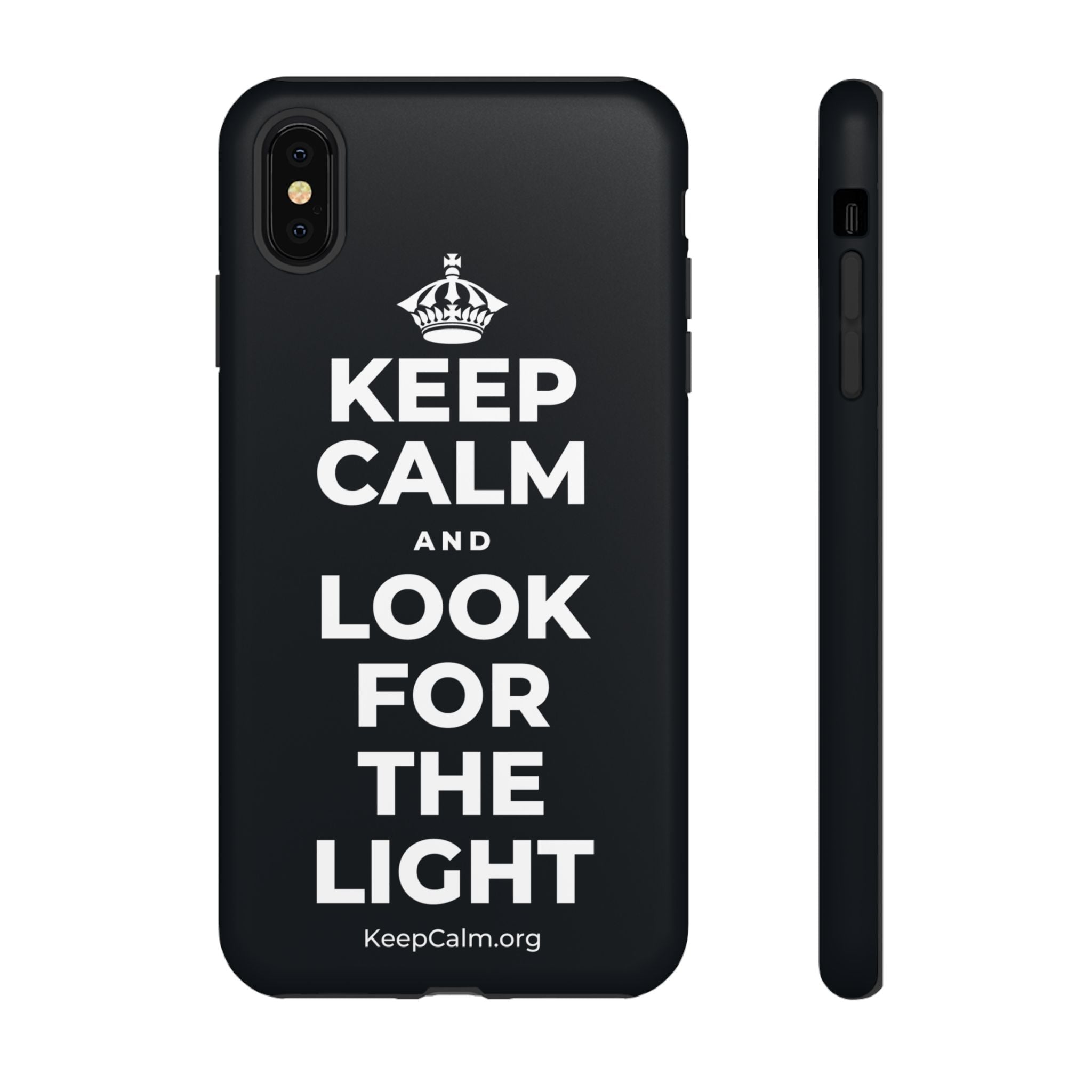 KEEP CALM AND LOOK FOR THE LIGHT Phone Case (Dark)
