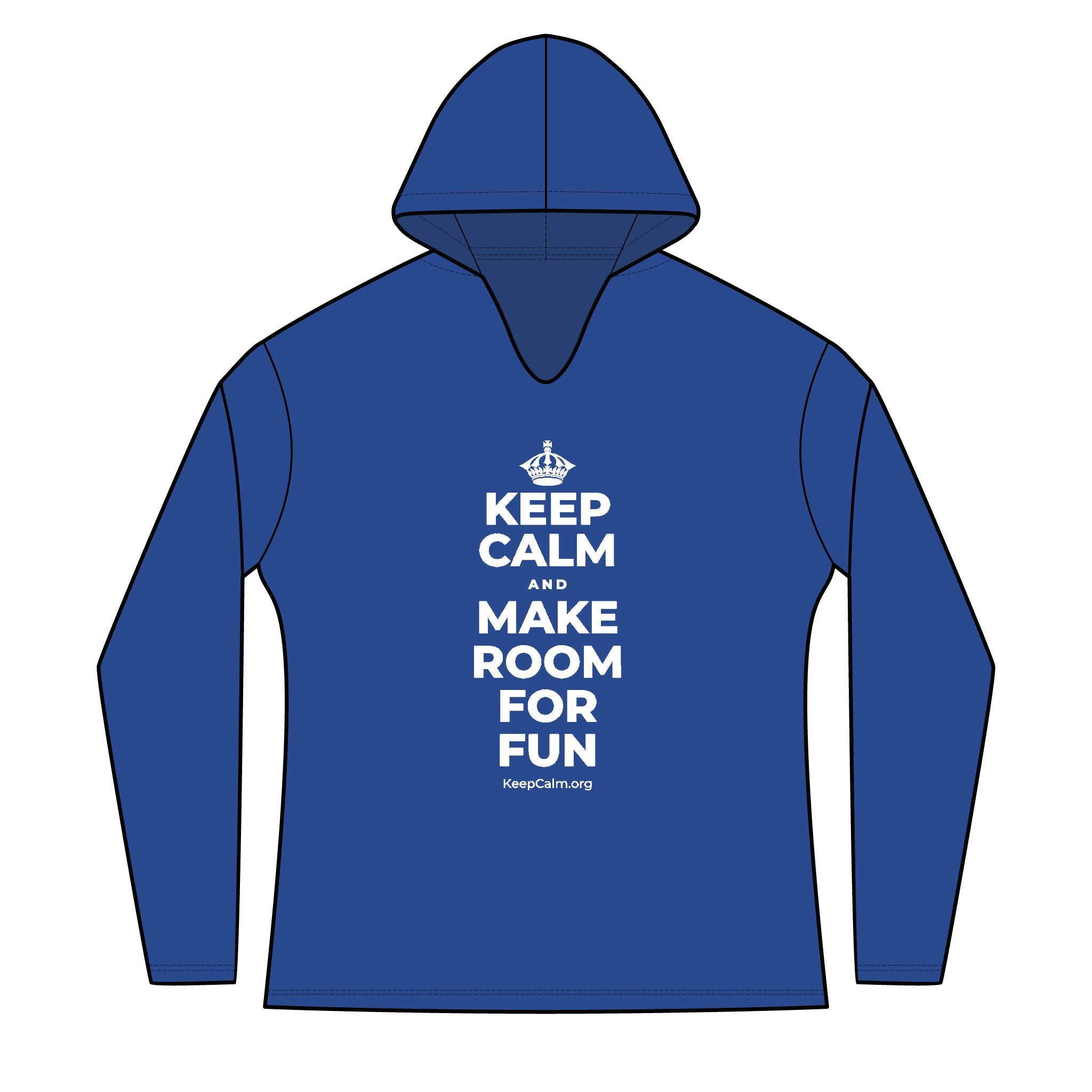 KEEP CALM AND MAKE ROOM FOR FUN Women's Long Sleeve Hoodie