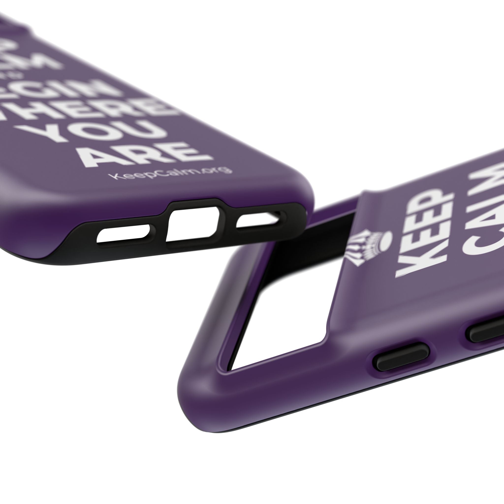 KEEP CALM AND BEGIN WHERE YOU ARE Phone Case