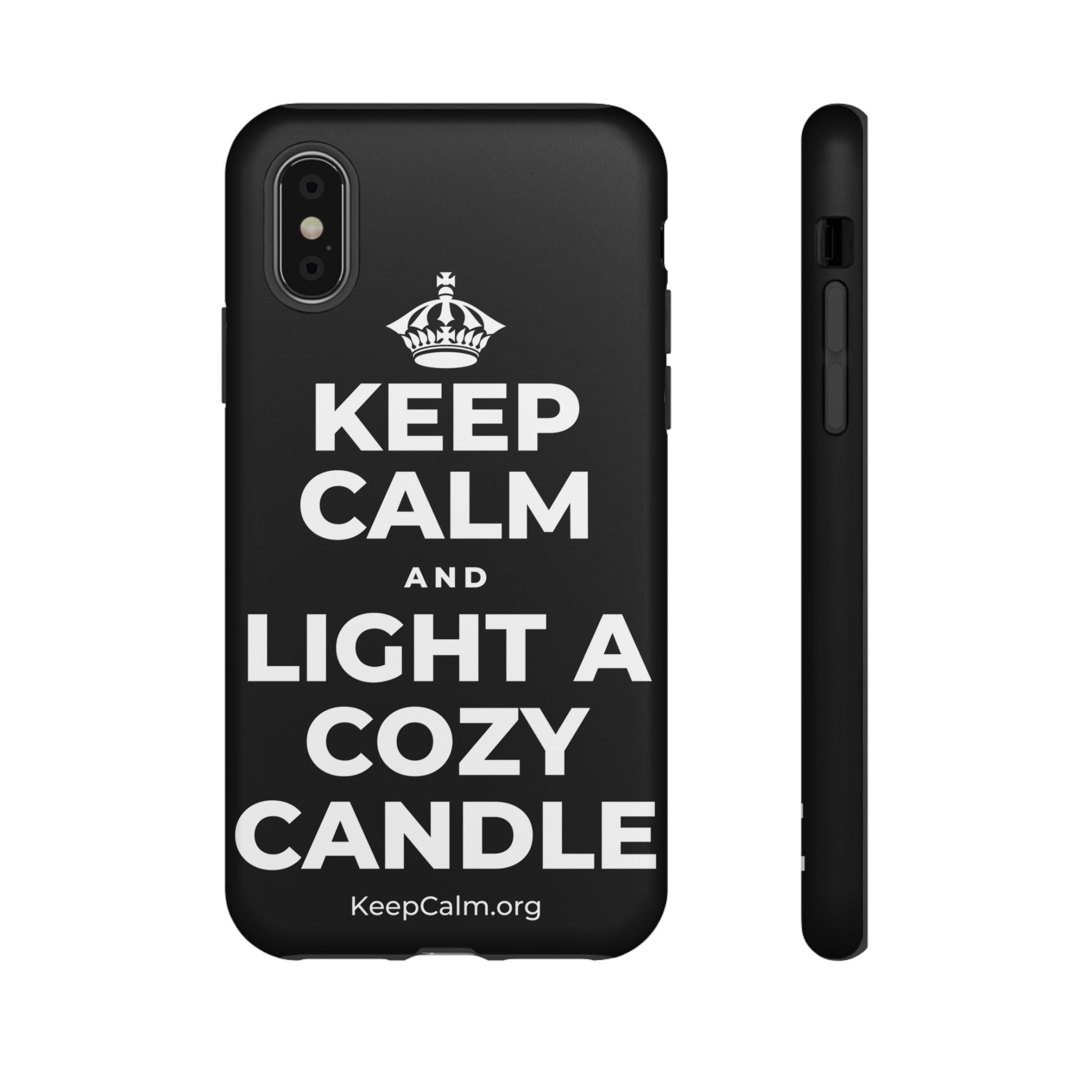 KEEP CALM AND LIGHT A COZY CANDLE Phone Case