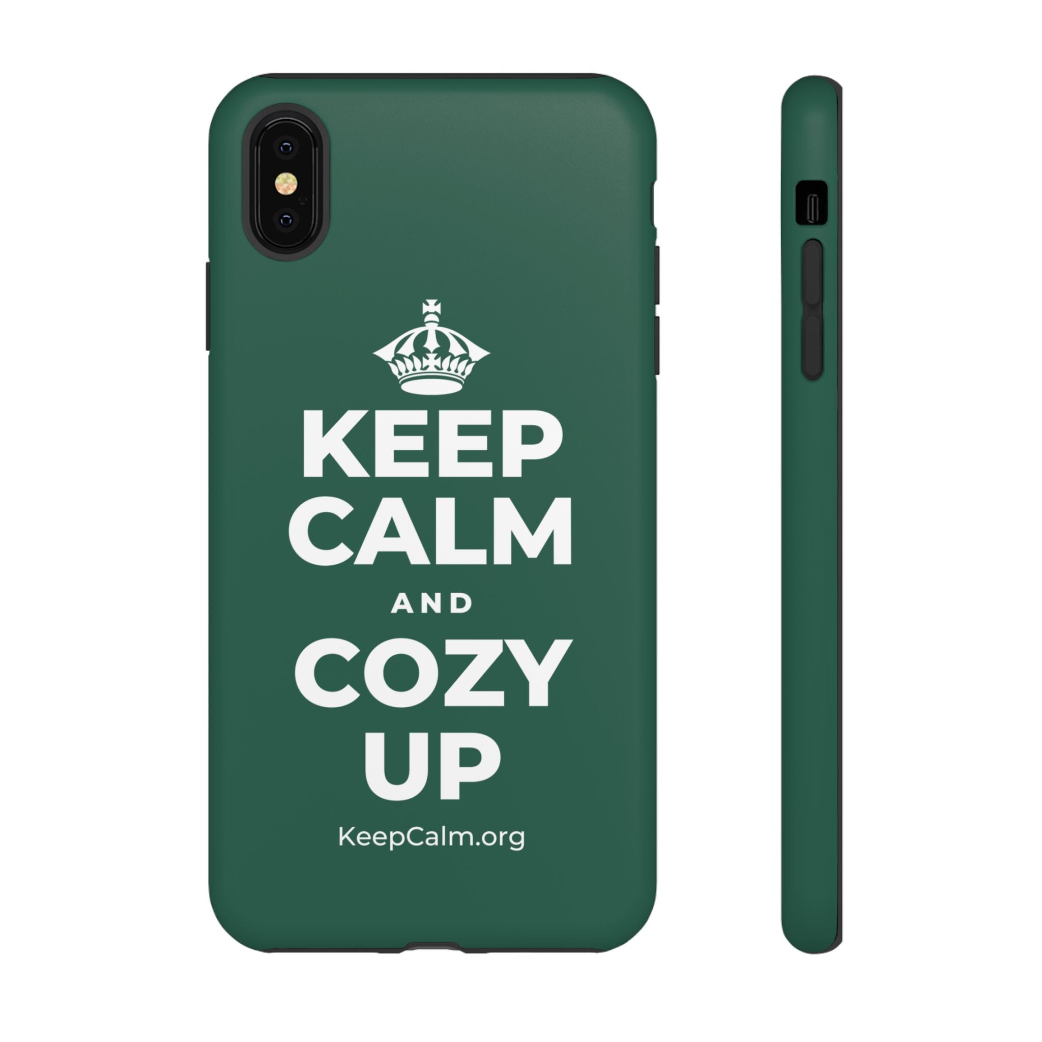KEEP CALM AND COZY UP Phone Case