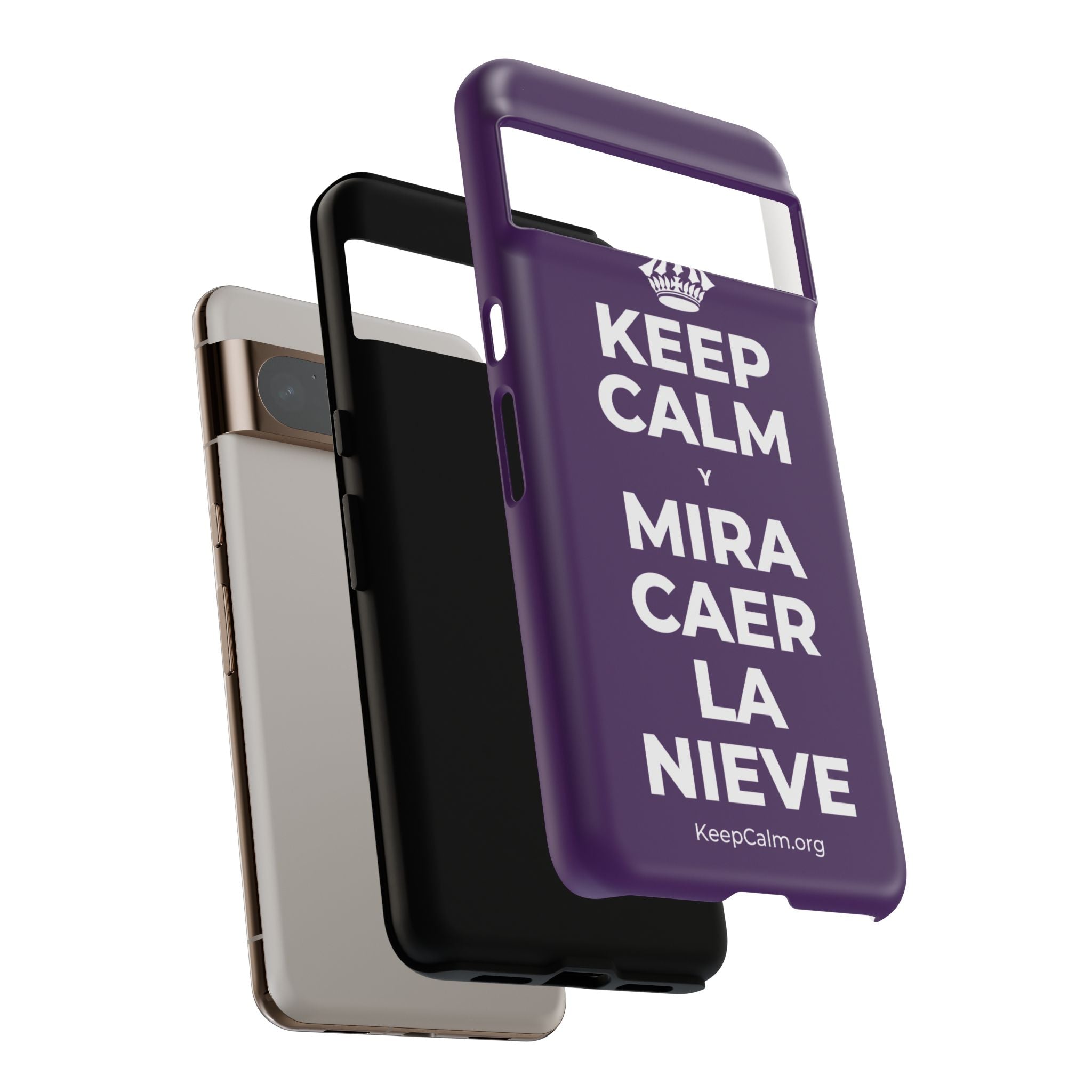 KEEP CALM Y MIRA CAER LA NIEVE Phone Case