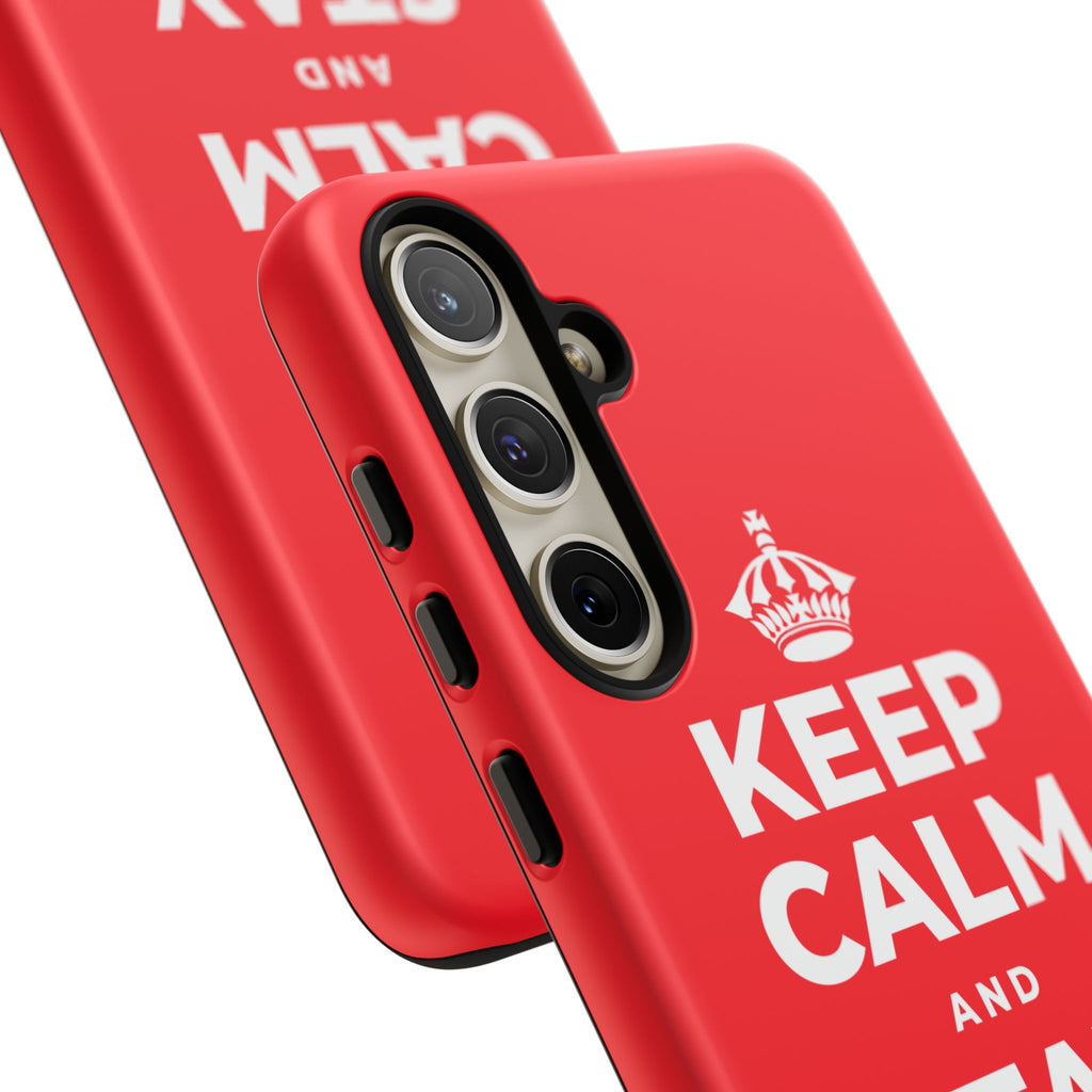 KEEP CALM AND STAY PRESENT Phone Case